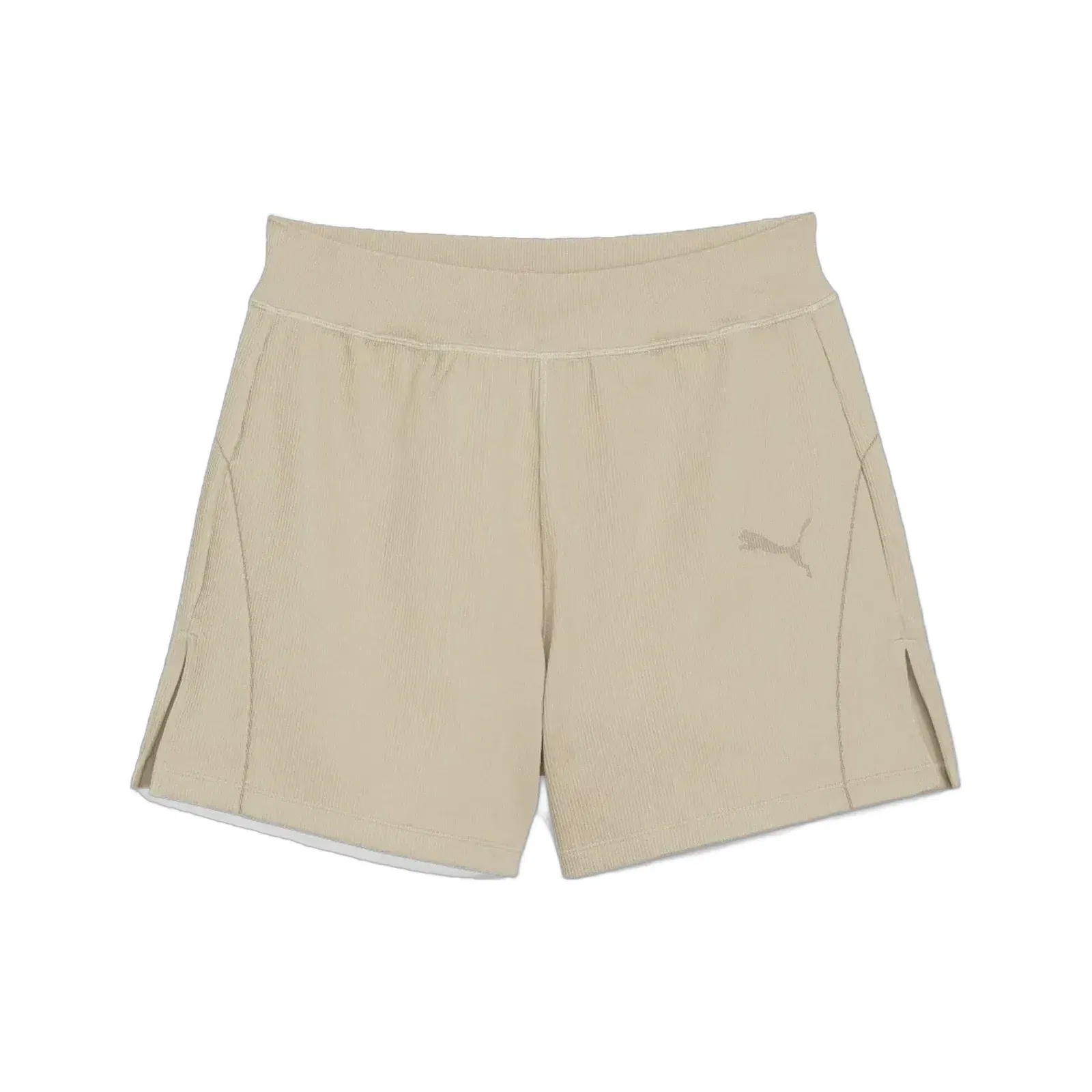 Puma DARE TO MUTED MOTION FLARED SHORTS { ALMOND