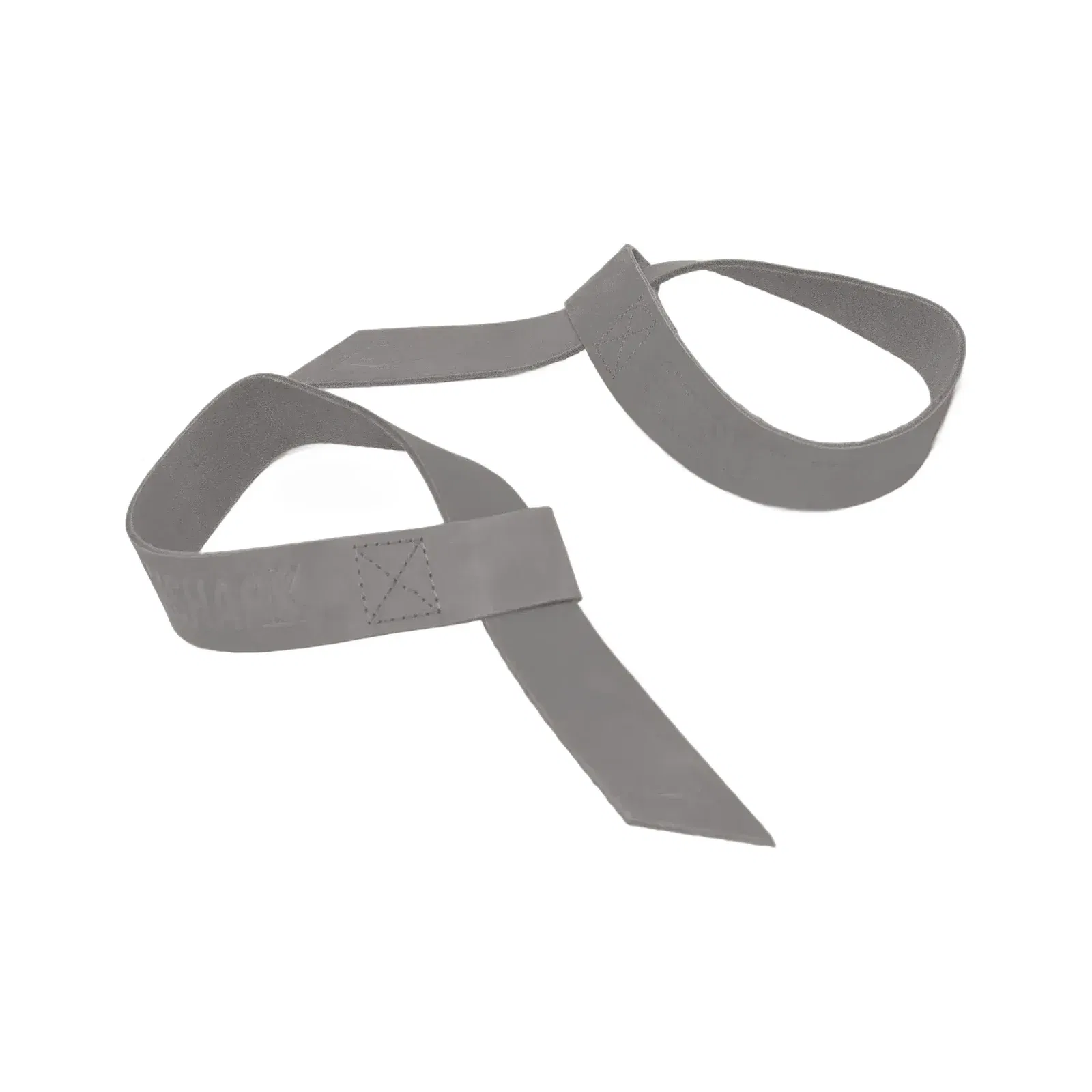 Gymshark Leather Lifting Straps Pitch Grey