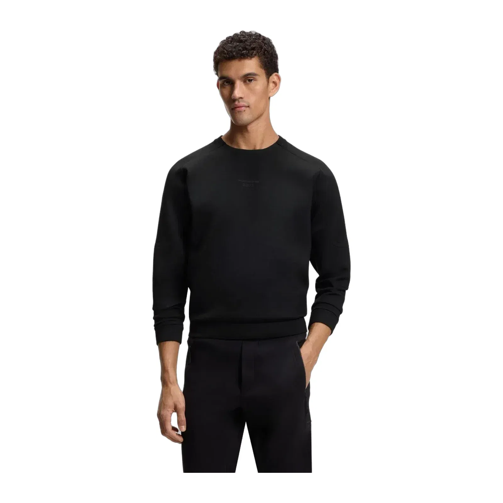 Boss Porsche X Boss Sweatshirt With Reflective Logo Black