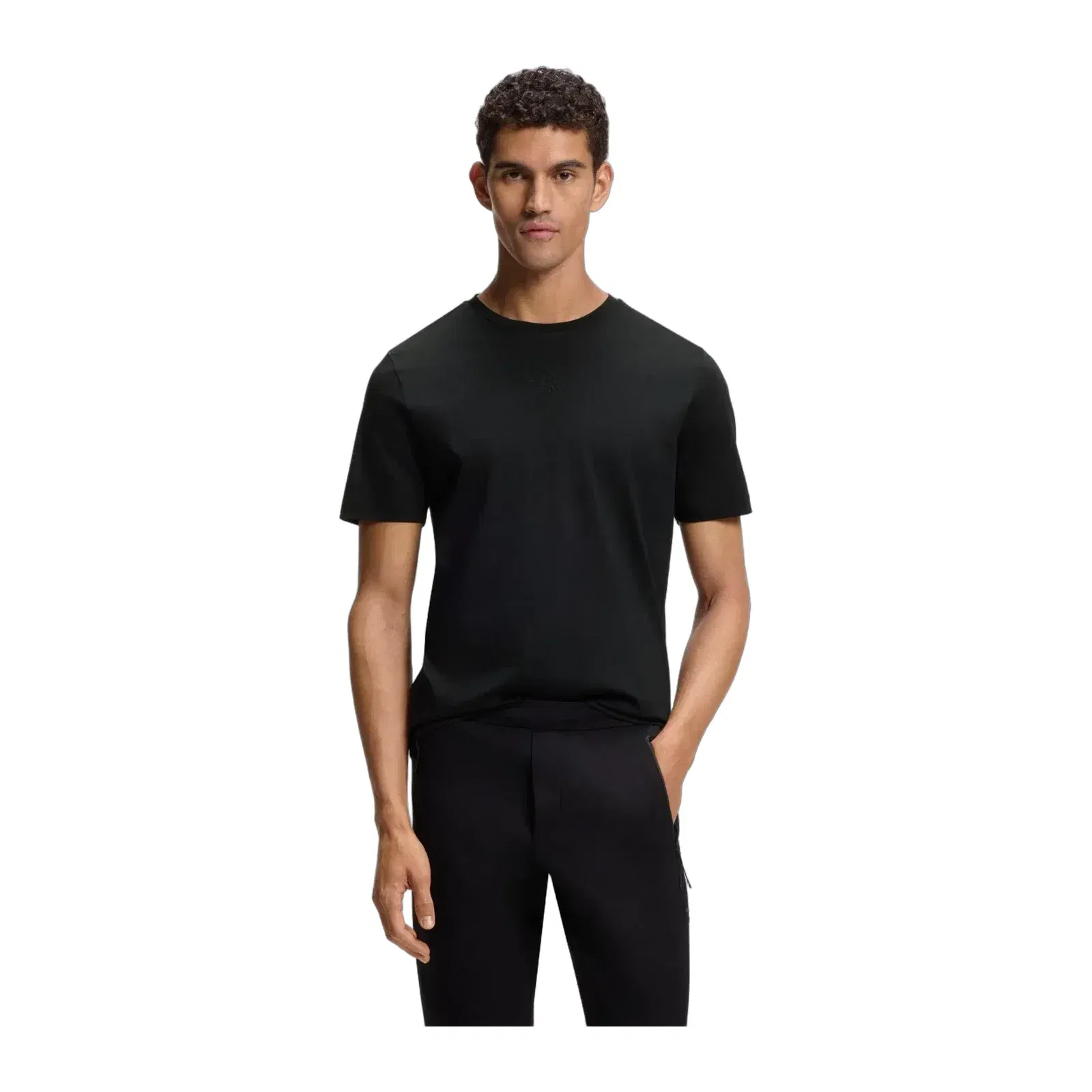 Boss Porsche X Boss Mercerized Cotton T Shirt With Rear Graphics Black