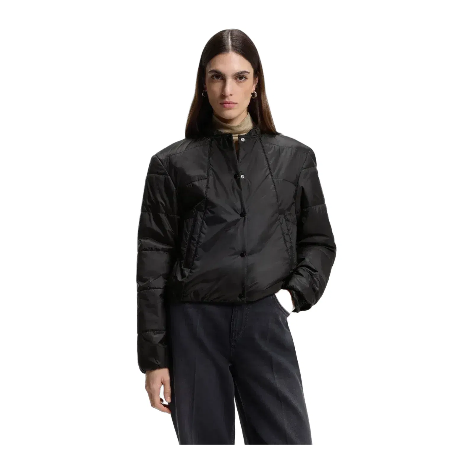 Boss Packable Jacket With Water Repellent Finish Black Women's