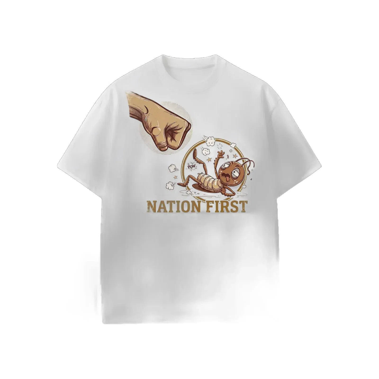 BJP Nation First White T-Shirt