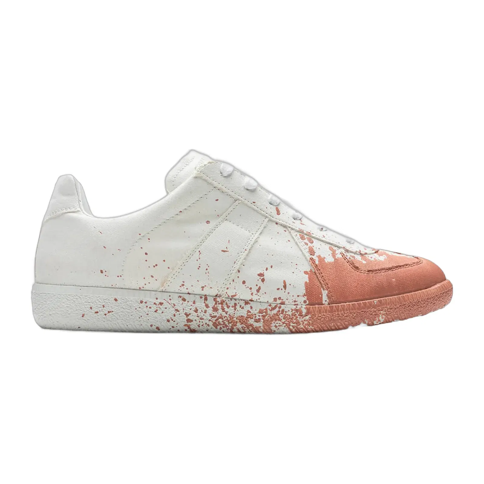 Maison Margiela Replica Paint Splatter White Coquille