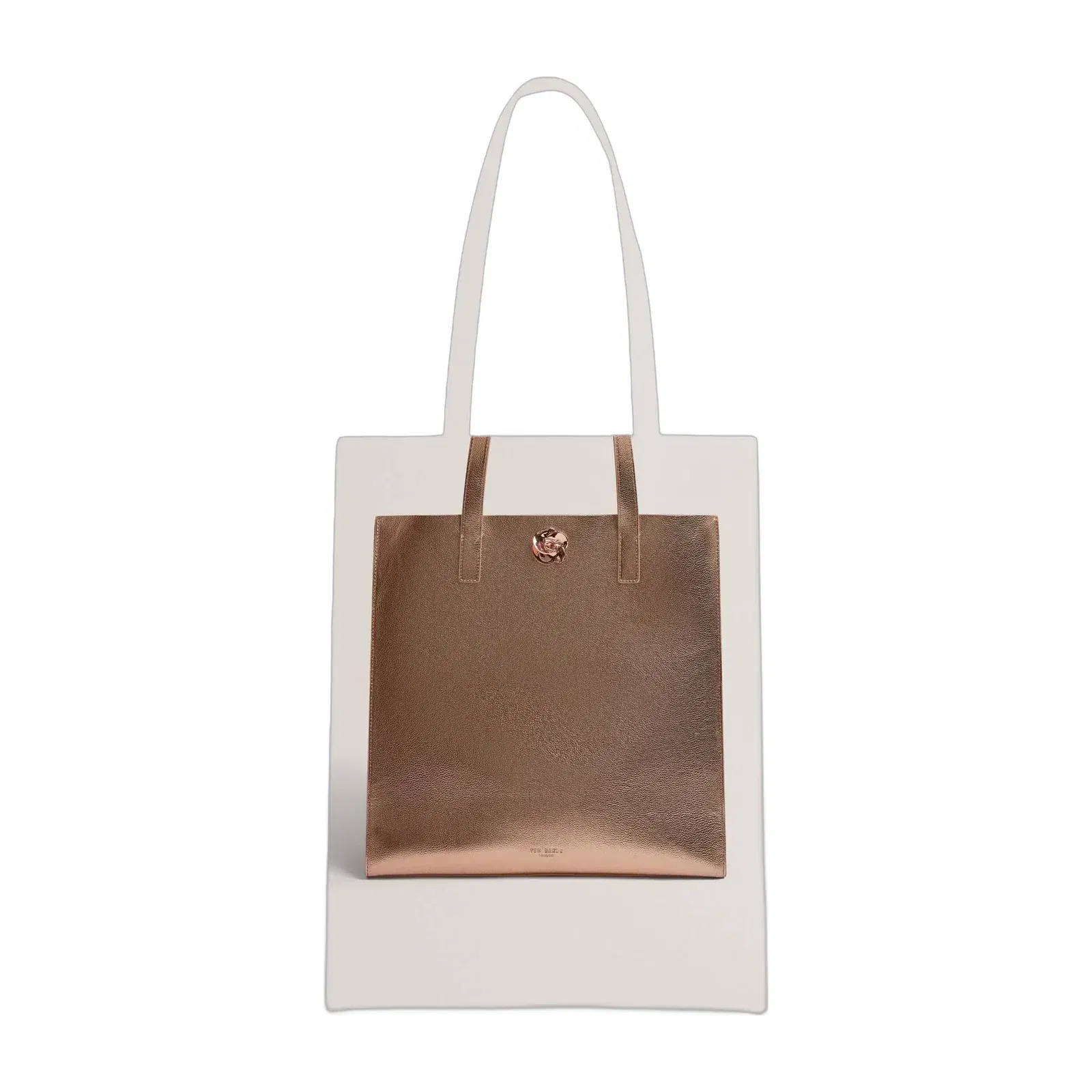 Ted Baker Rosmah Rose Detail Metallic Large Icon Tote Bag Women's