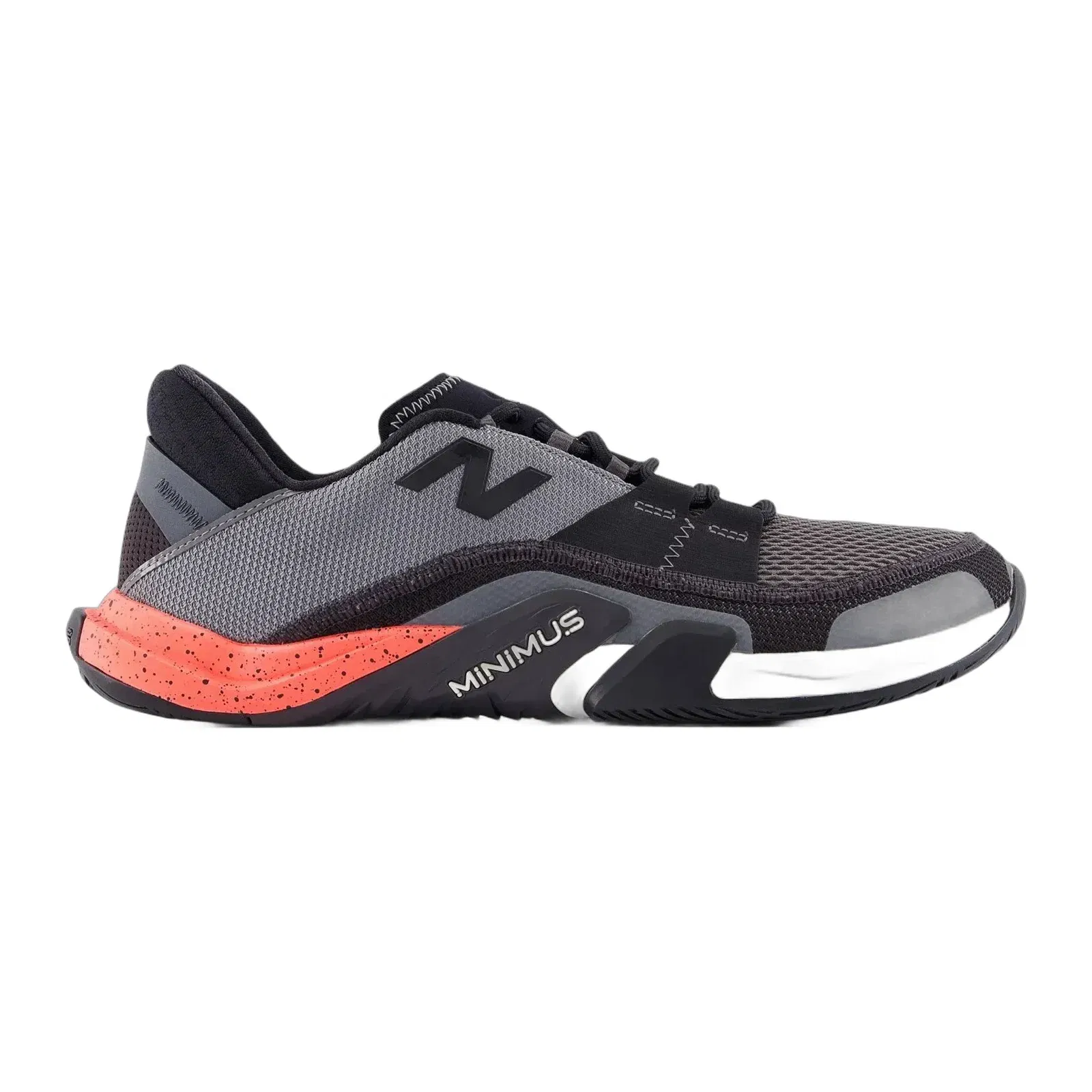 New Balance Minimus Tr V2 Black With Grey And Urgent Red Black With Grey And Urgent Red