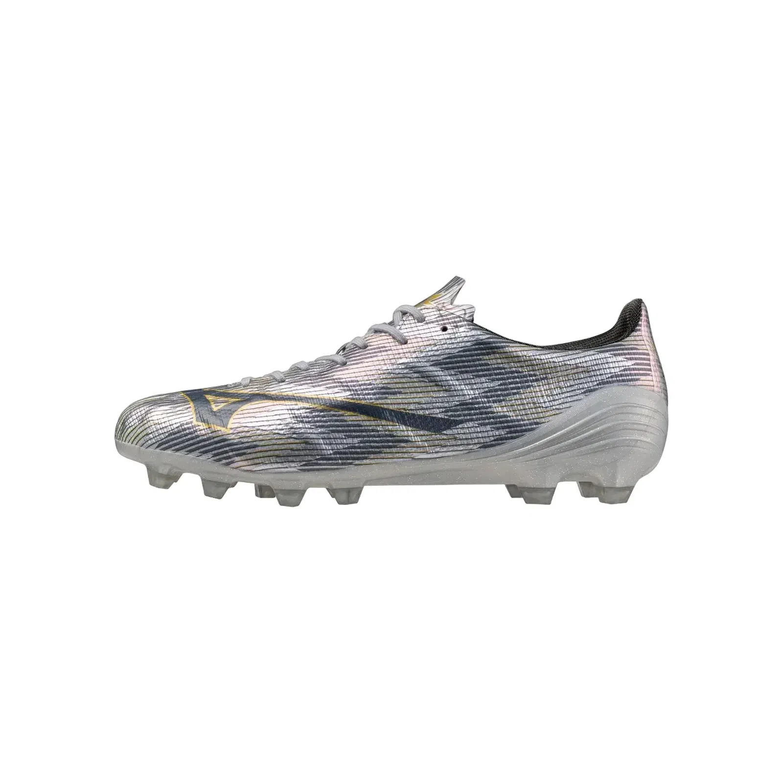 Mizuno Alpha Ii Elite Fg Firm Ground Soccer Cleat Silver Gold