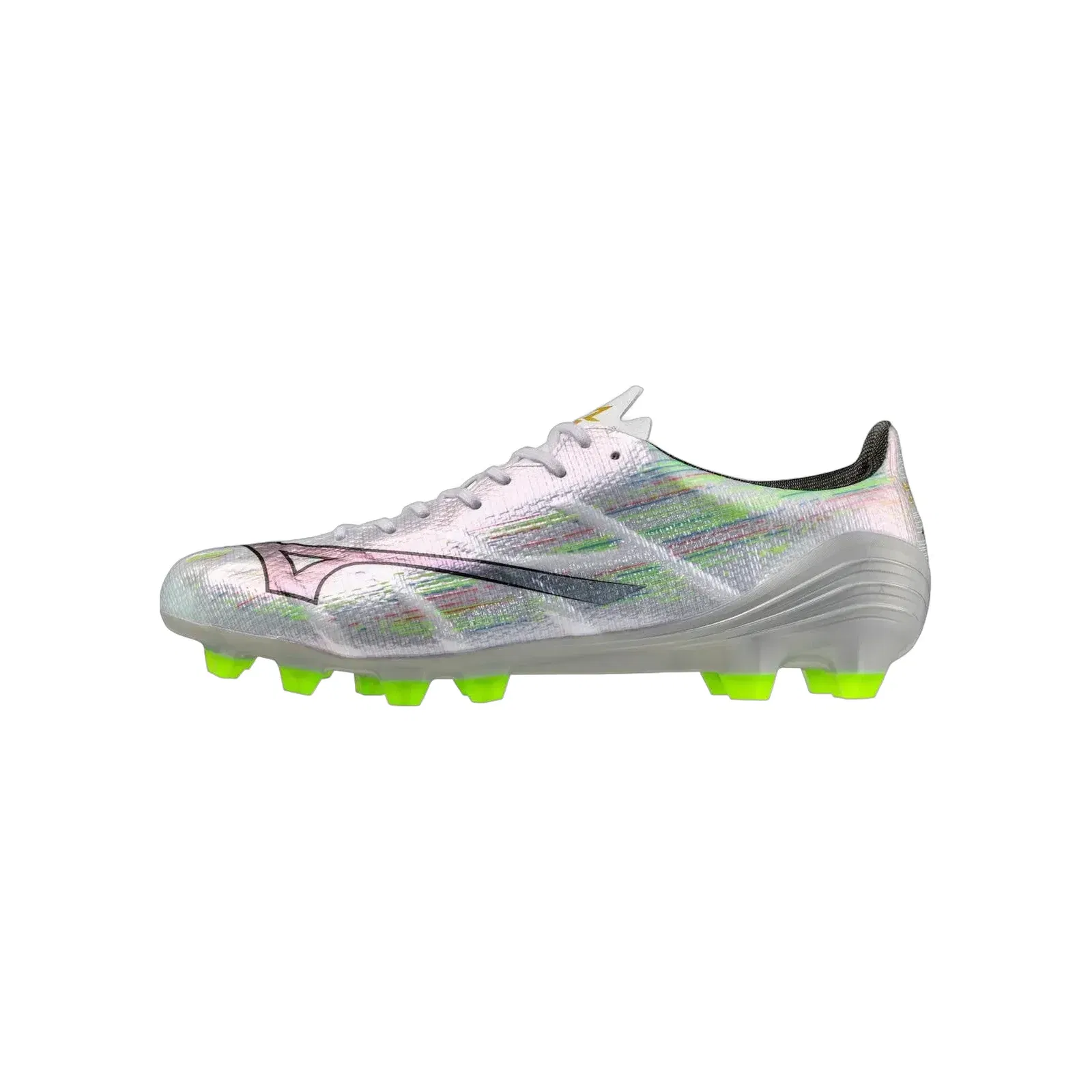 Mizuno Alpha Ii Pro Fg Firm Ground Soccer Cleat White Neon Green