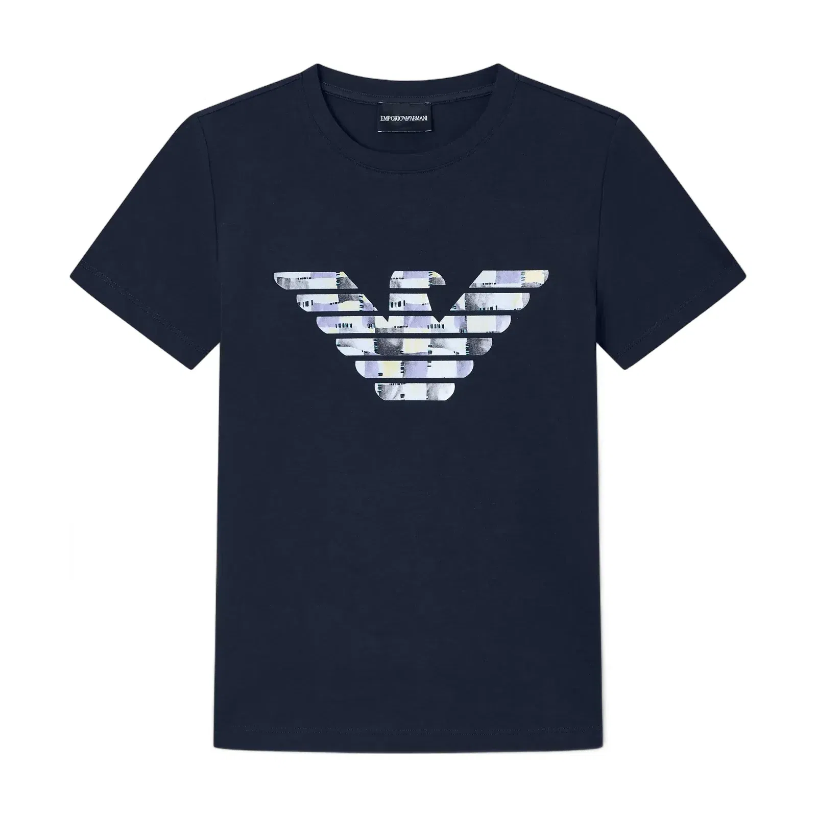 Emporio Armani T-shirt regular fit in lightweight stretch cotton jersey