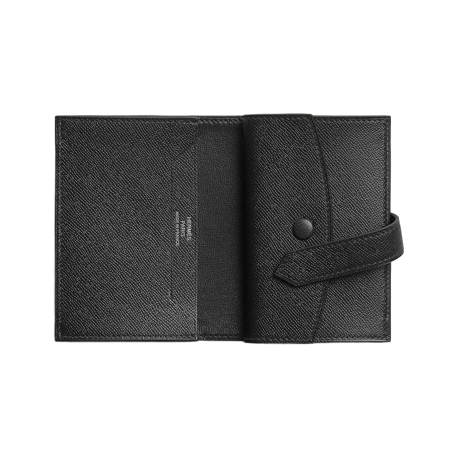 Hermes Bearn Mini Monochrome Wallet Noir