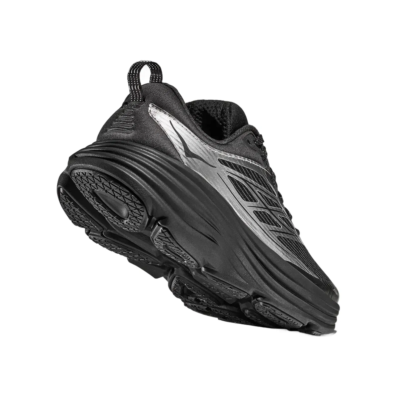 Hoka Stealth Tech Bondi 8 Caged Silver Black