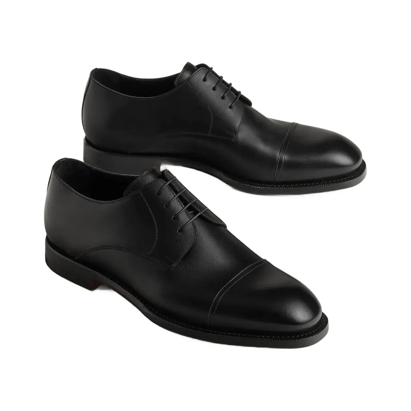 Hermes Lawrence Derby Shoe Marron Pcan