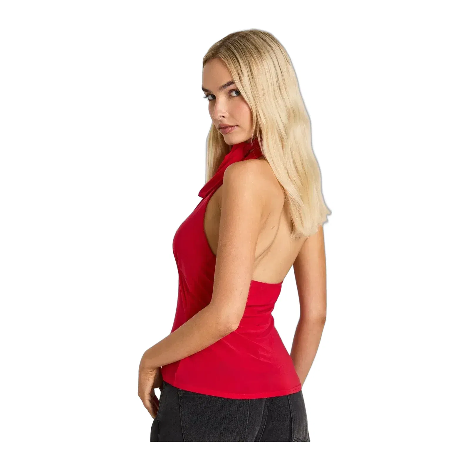 Slinky Halterneck Bow Top