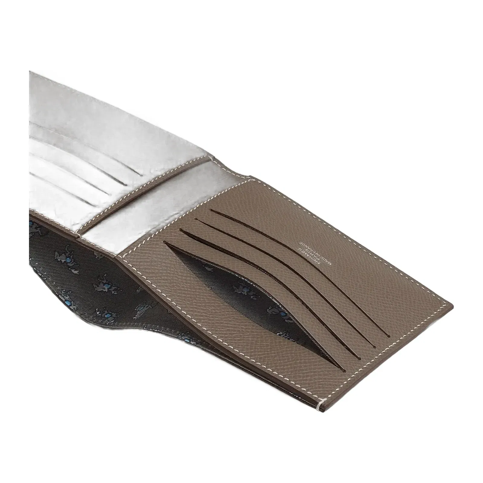 Hermes Citizen Twill Compact Card Holder