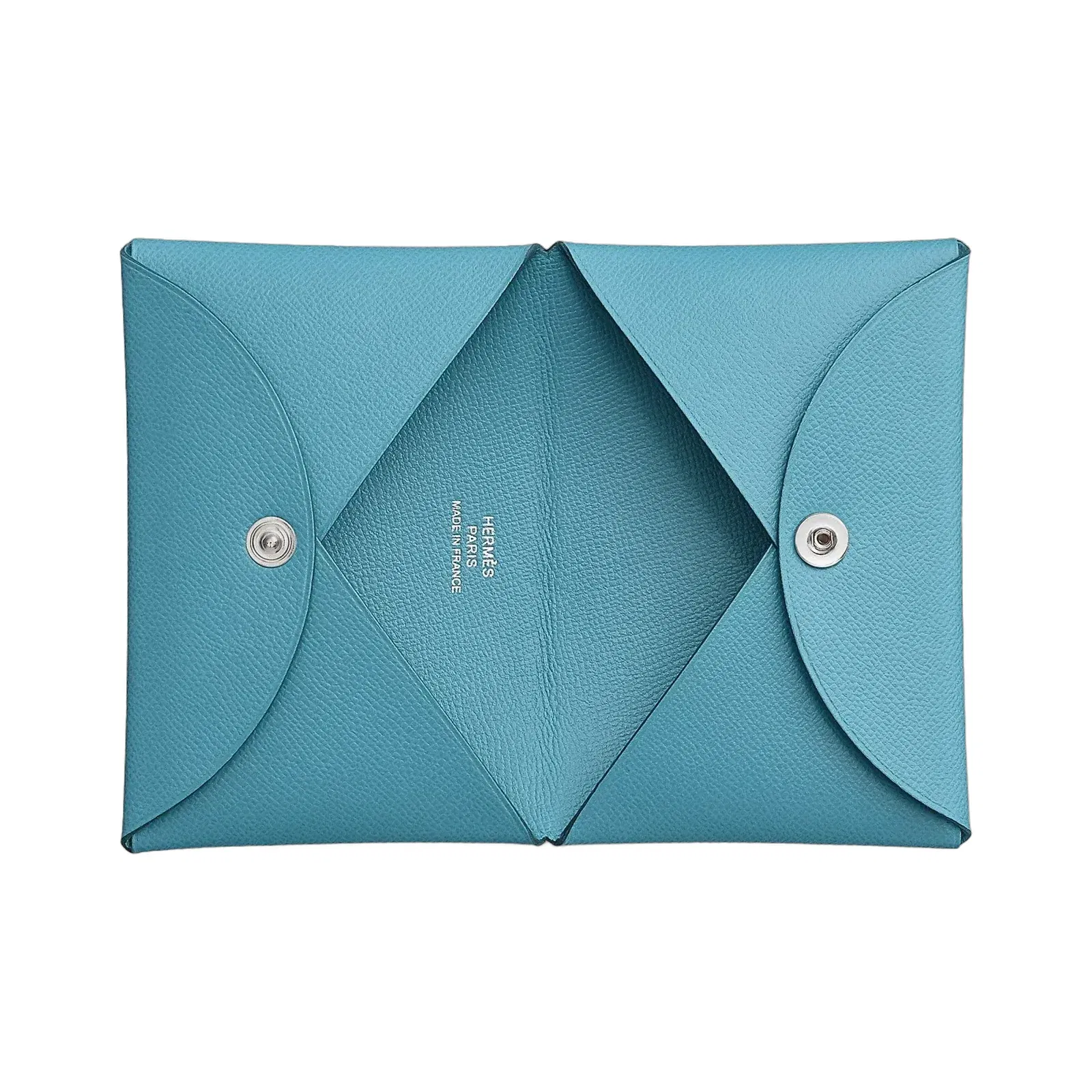 Hermes Calvi Card Holder Toupe