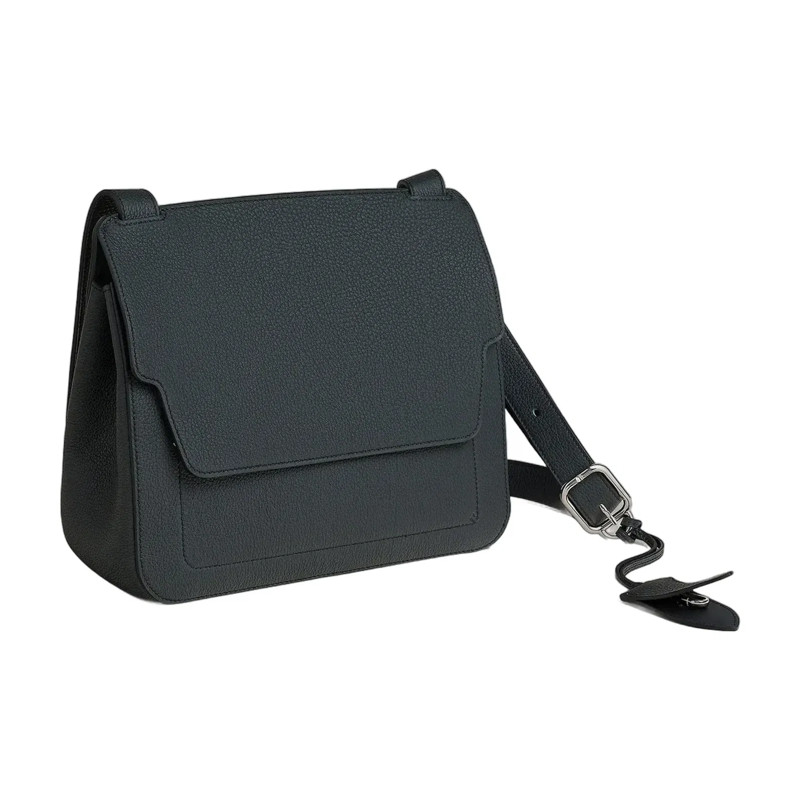 Hermes Mali Selle Pm Messenger Bag Noir