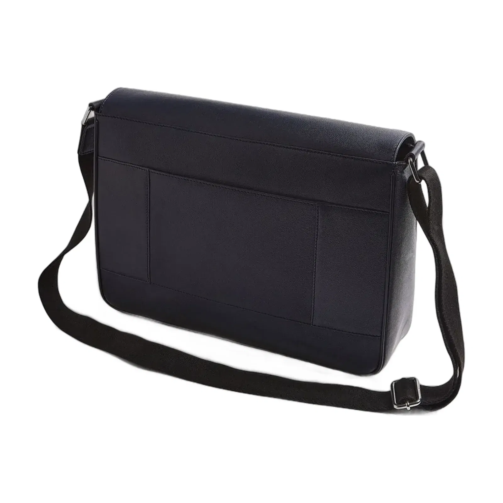 Ted Baker Kamaron Caviar Leather Crossbody Messenger Bag Dark Navy