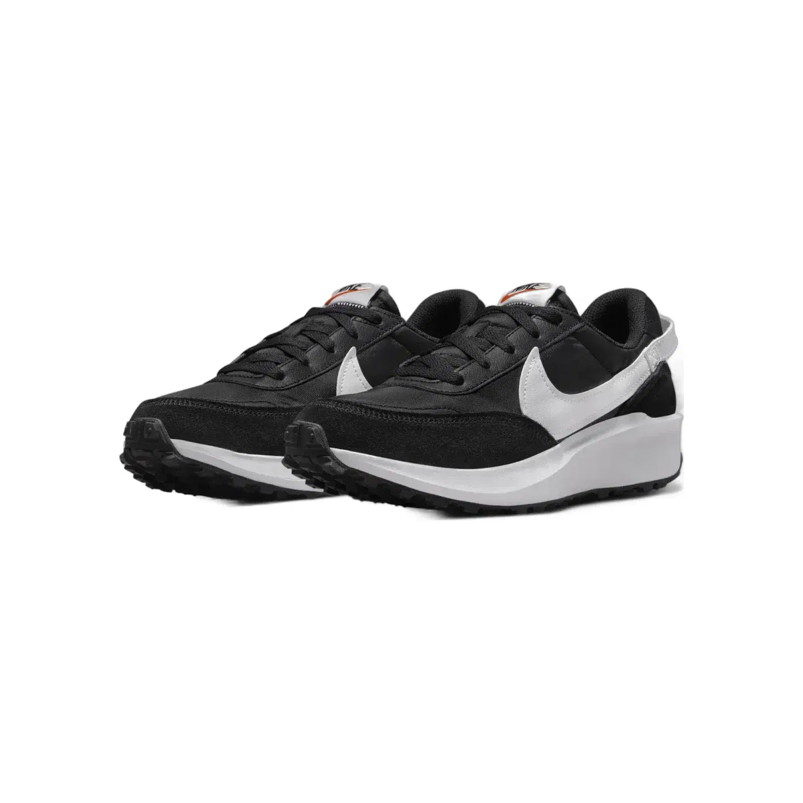 Nike Waffle Debut Black Orange Clear White WMNS