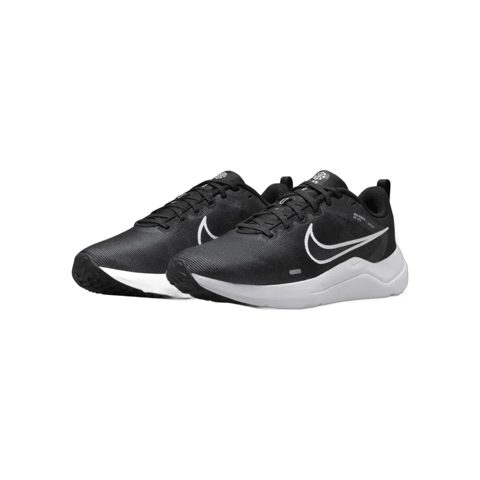 Nike Downshifter 12 Black Smoke Grey Pure Platinum White WMNS