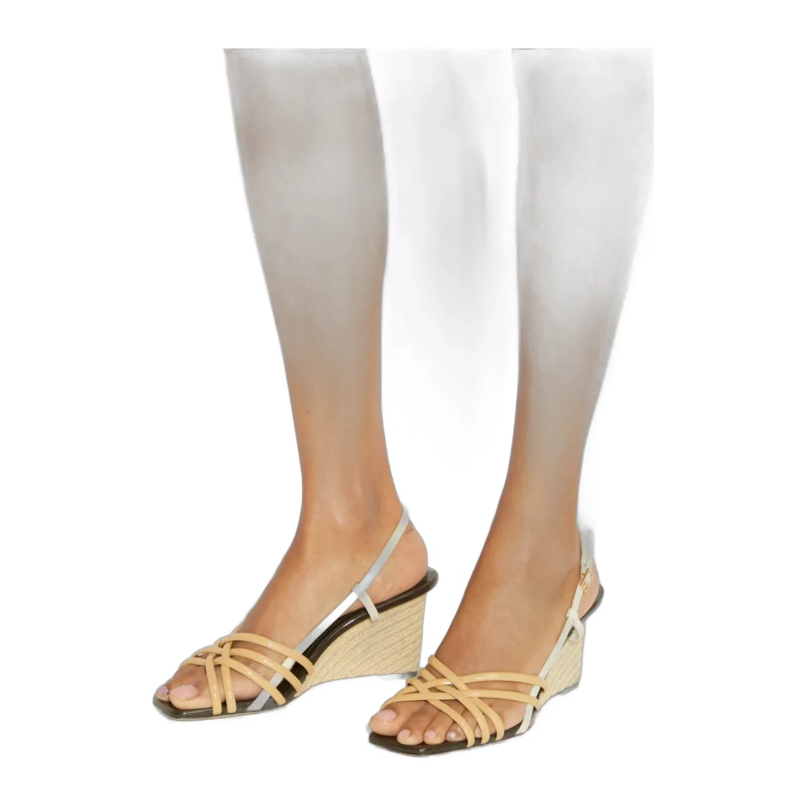 Multi-Strap Espadrille Wedge