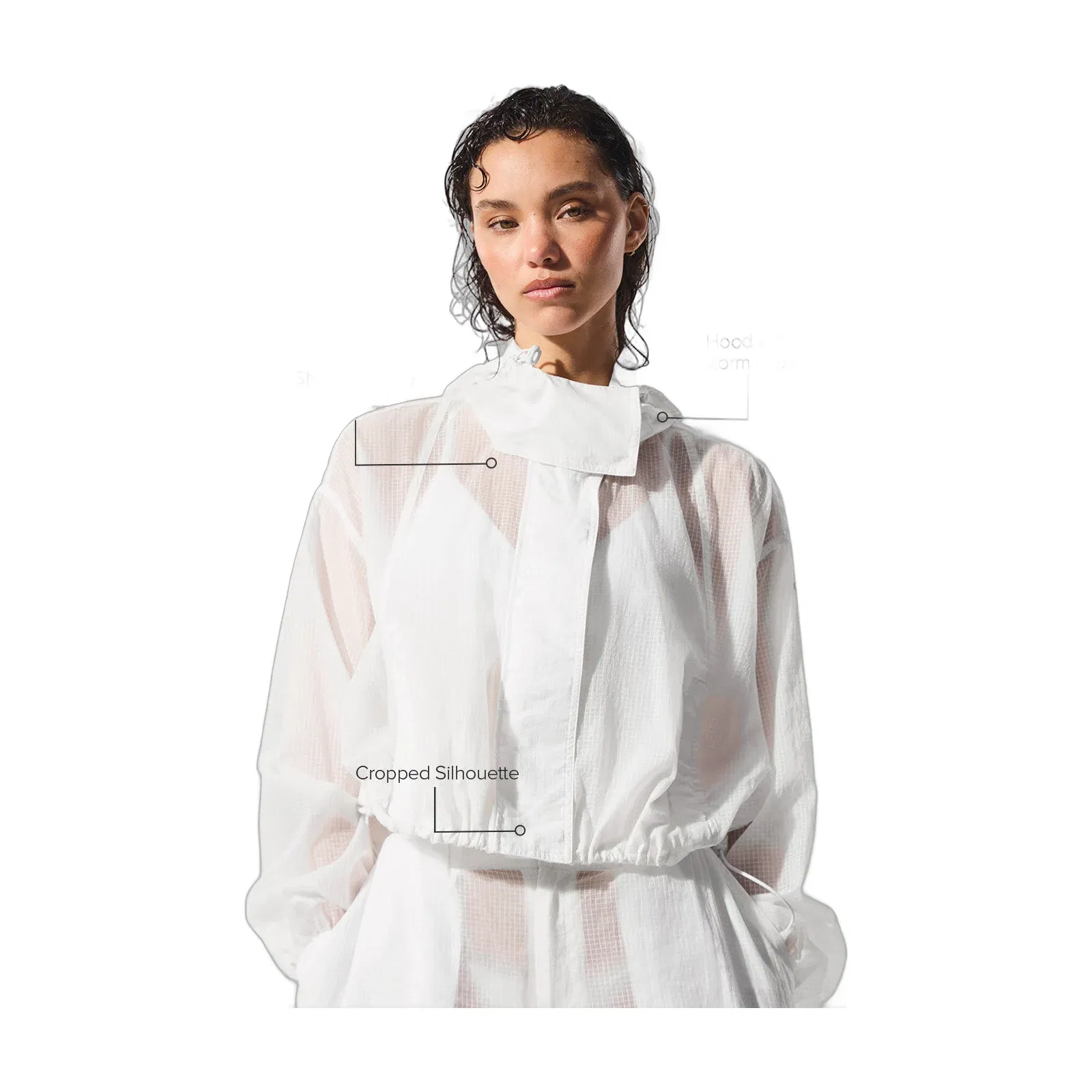 Cropped Game Time Full Zip Jacket