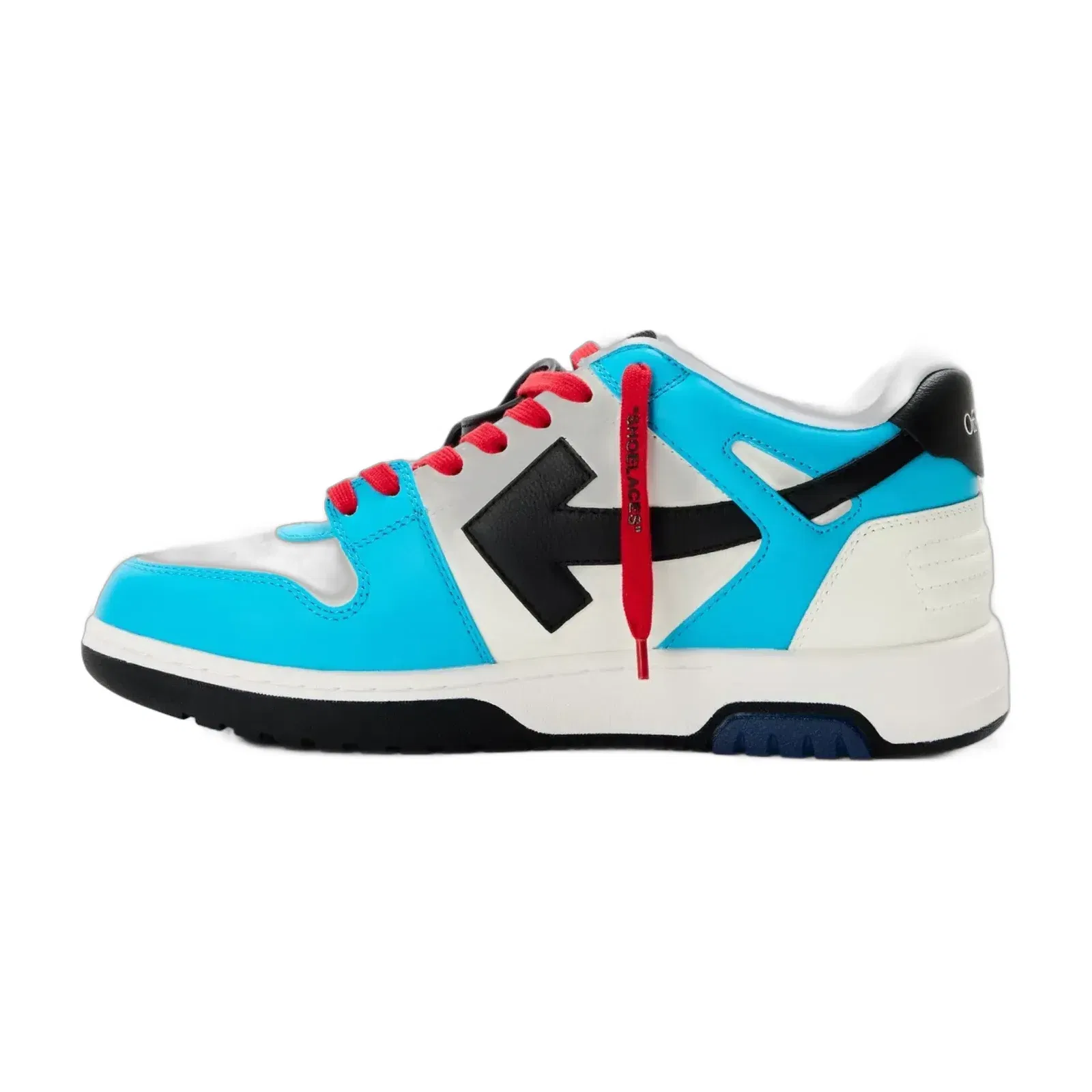 Off White Men's Outofoffice Calf Leather Low-Top Trainers Blue/Black