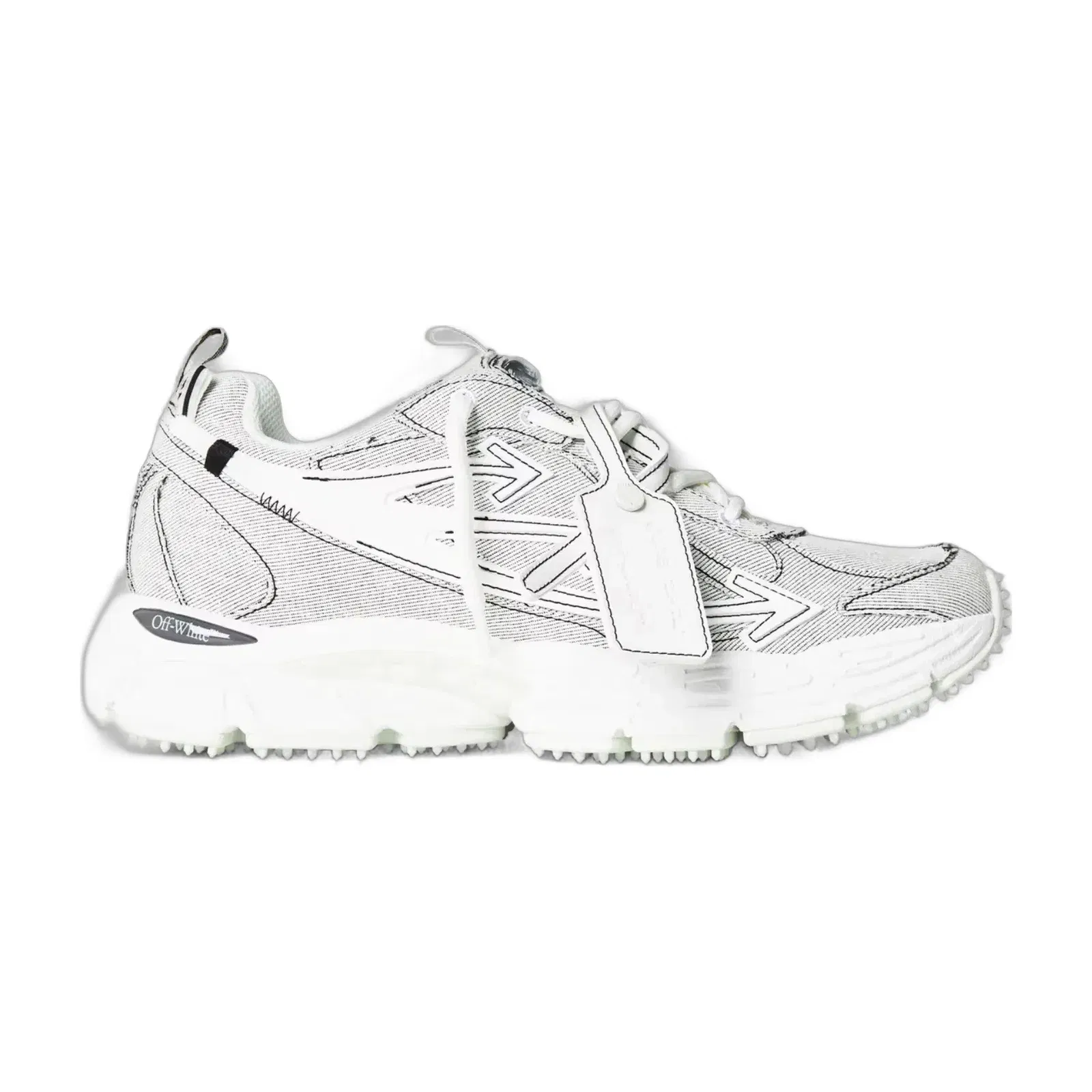 Off White Men's Denim BRB Trainers White