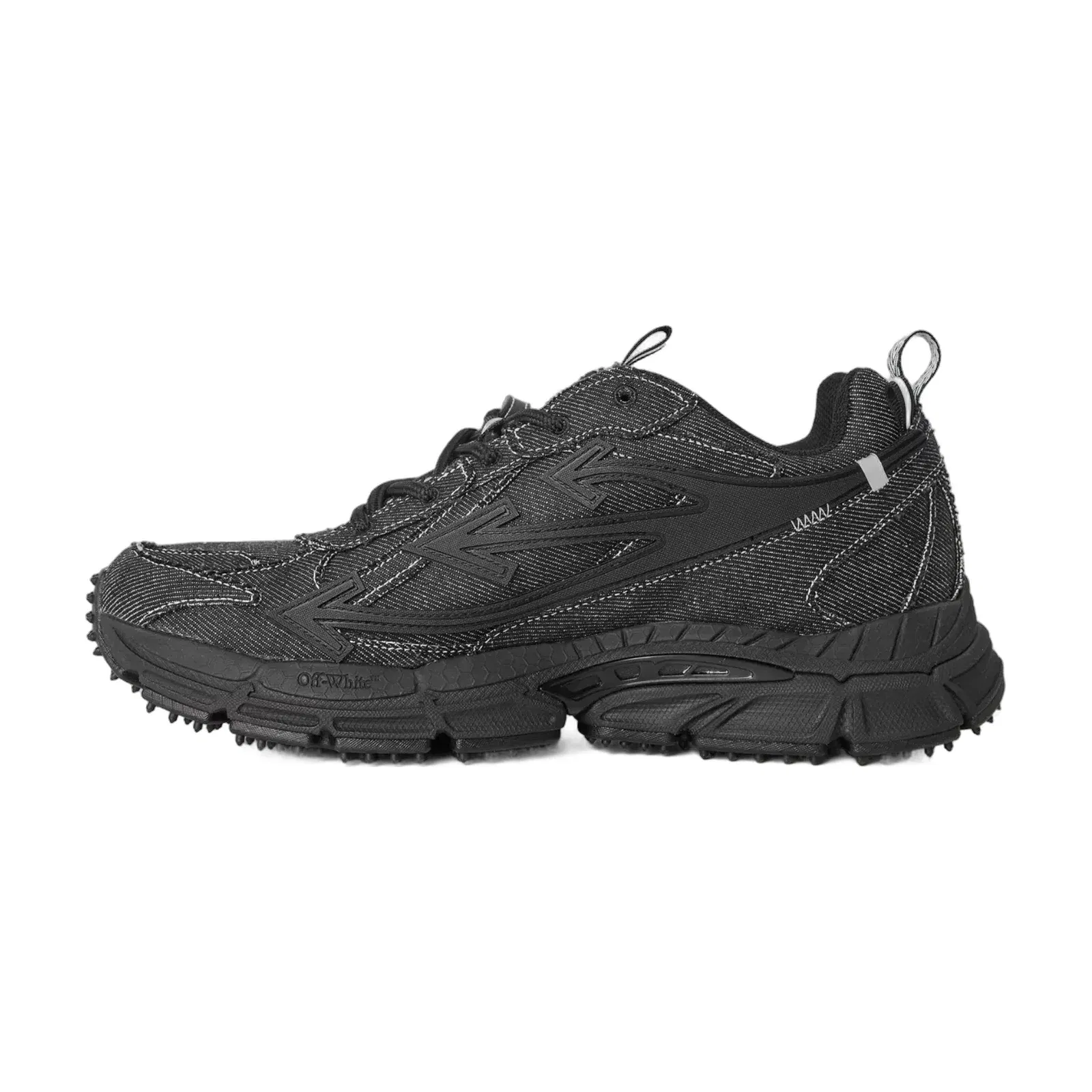 Off White Men's Denim BRB Trainers Black