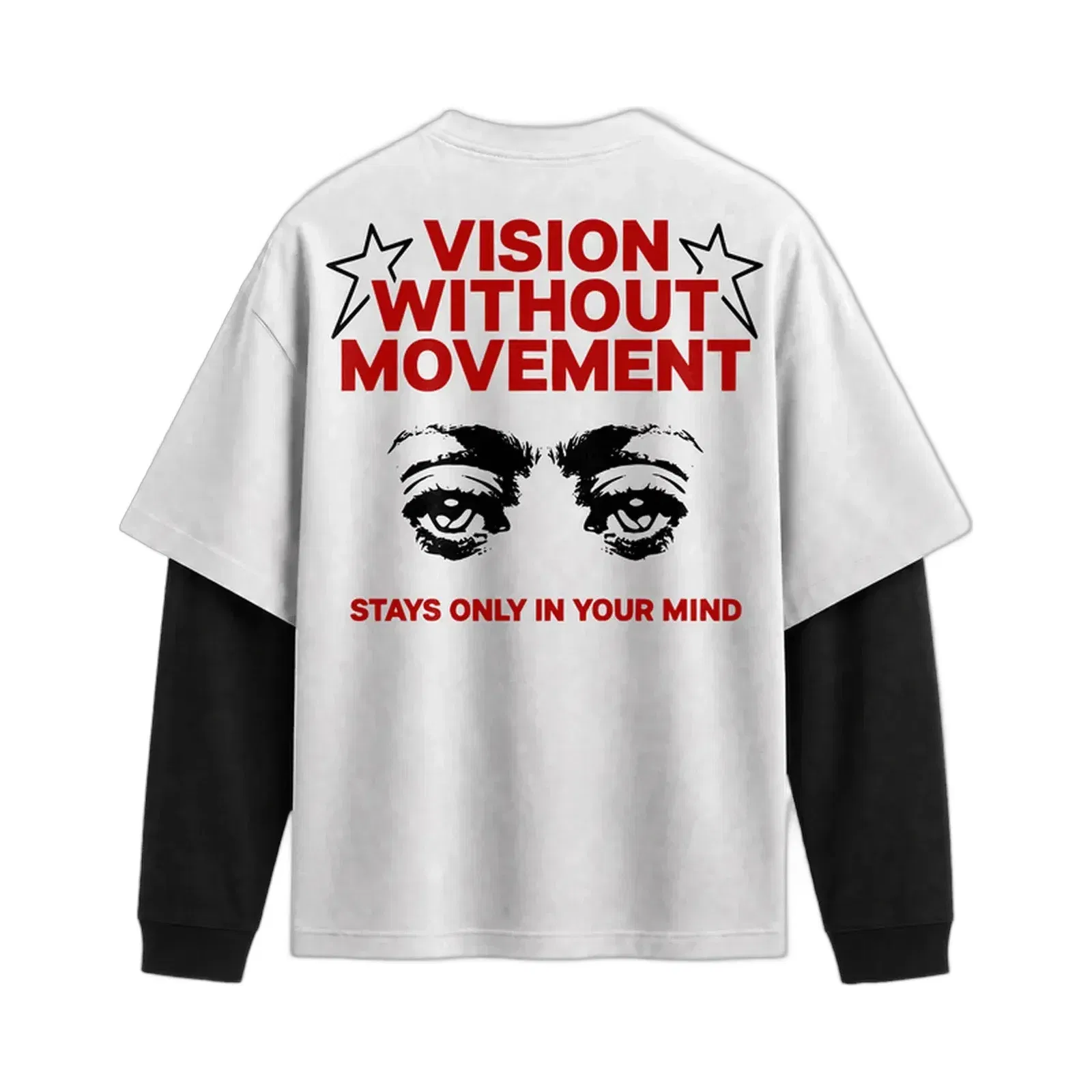 Forfksake Vision Double Layered T-Shirt White