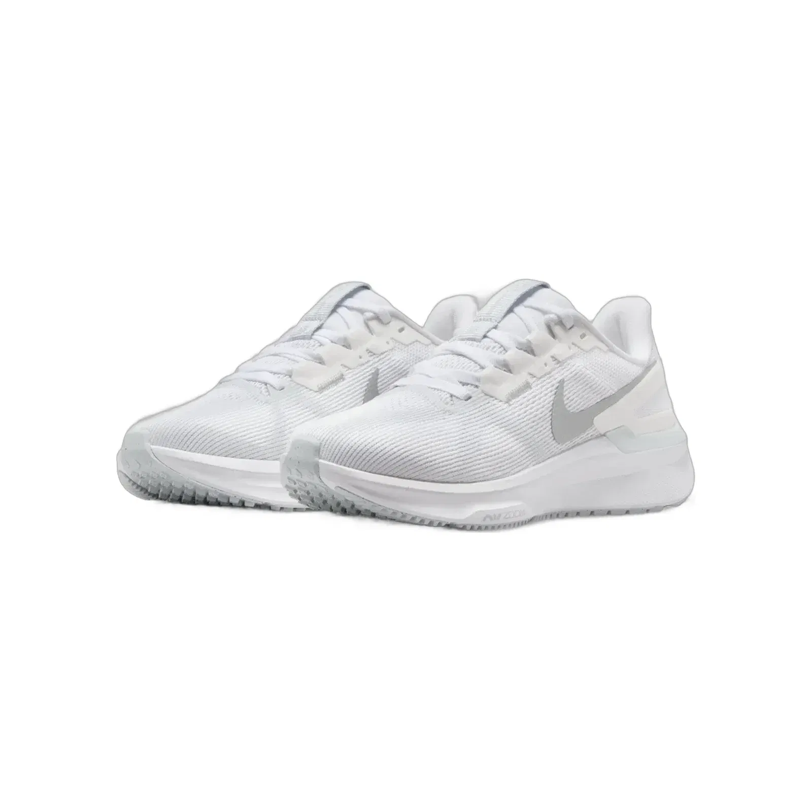 Nike Air Zoom Structure 25 White Pure Platinum Metallic Silver WMNS