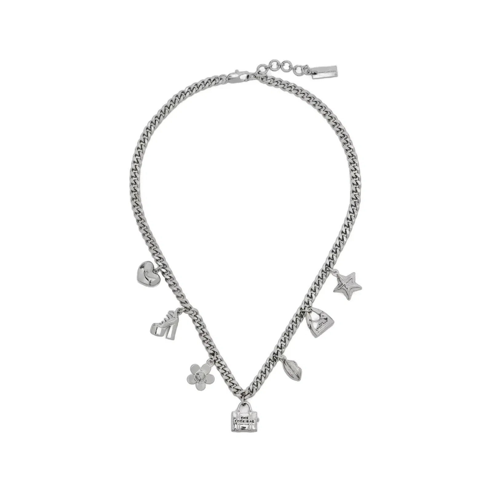 Marc Jacobs Marc Jacobs The Mini Icon Charm Necklace Light Antique Silver Light Antique Silver