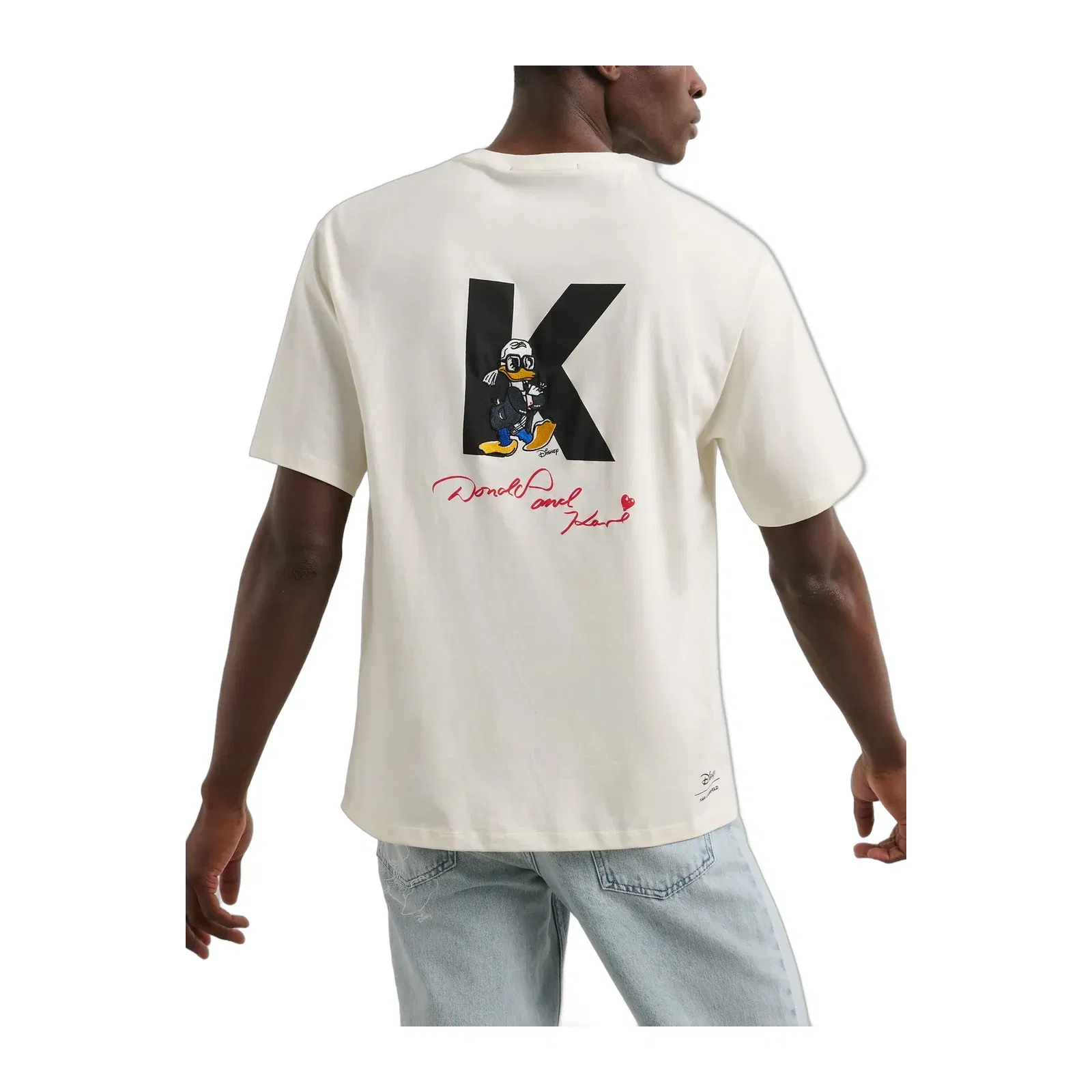 Karl Lagerfeld x Disney Donald Duck embroidered T-Shirt White