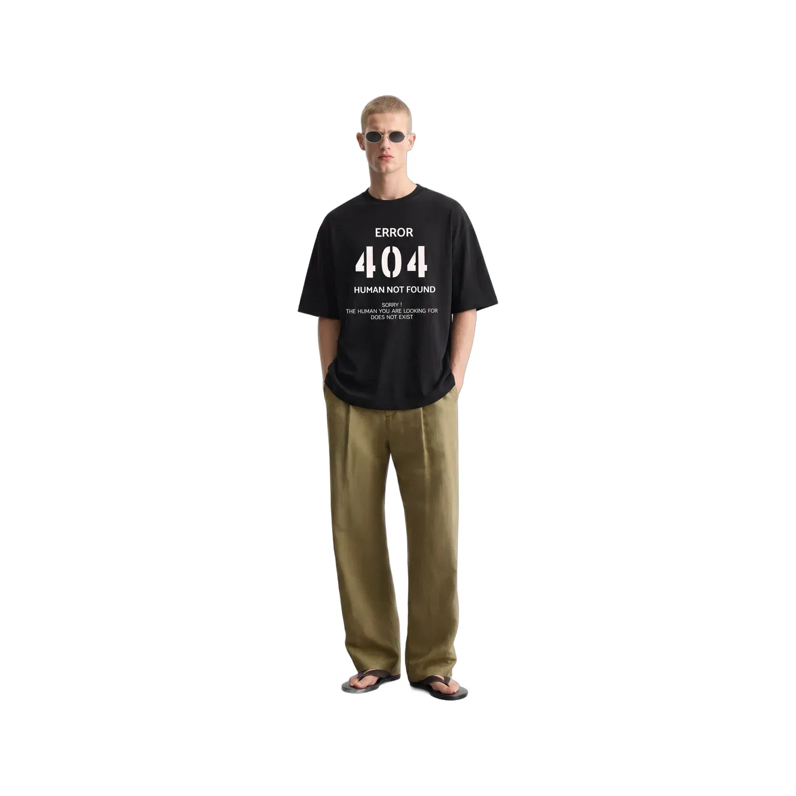 404 Be Autyst Black T-Shirt