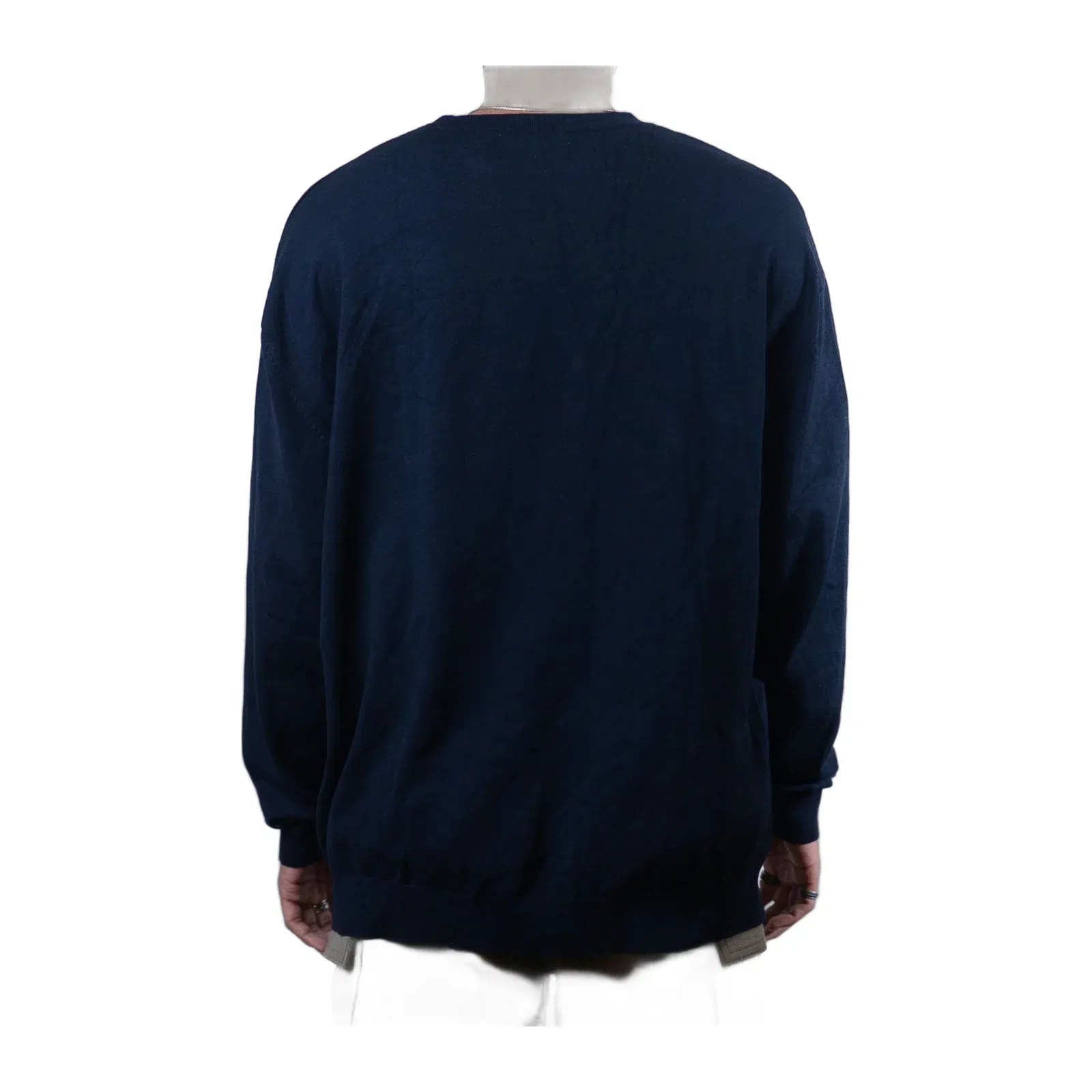 Zara Basic Crewneck Long Sleeve Black T-Shirt (XL)