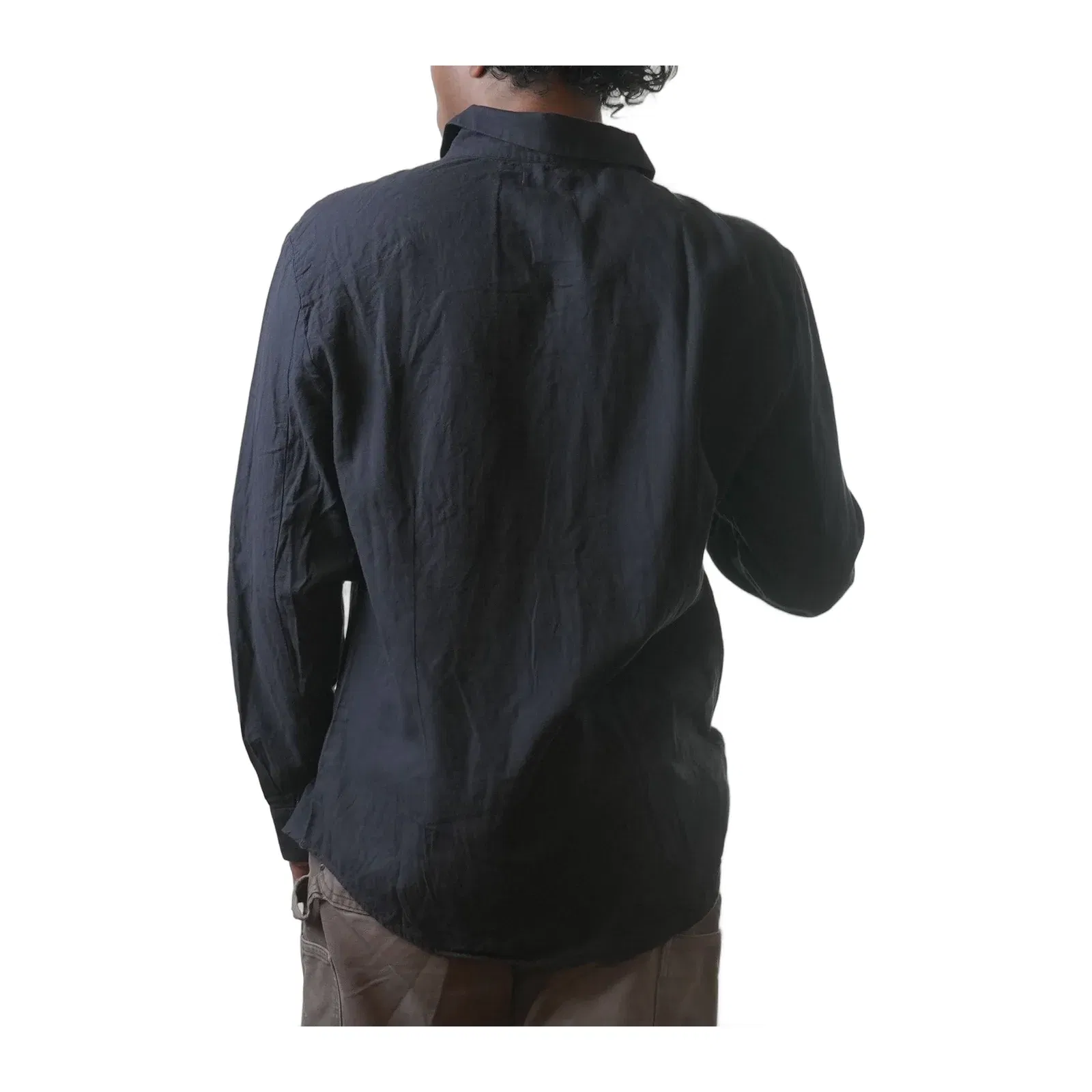 Calvin Klein Black & Grey Colourblocked Shirt (L)