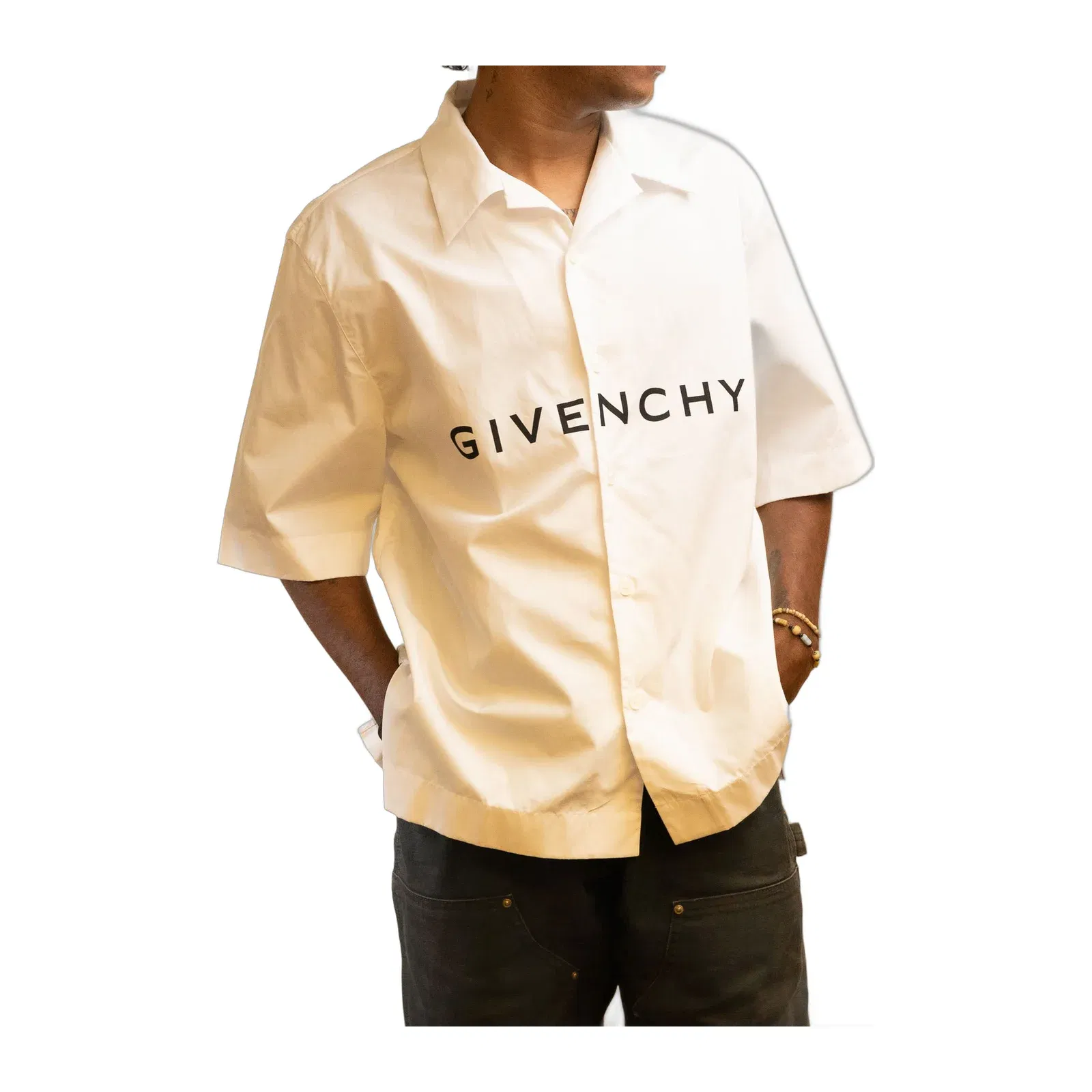 Givenchy Logo Shorts Sleeve Shirt (L)