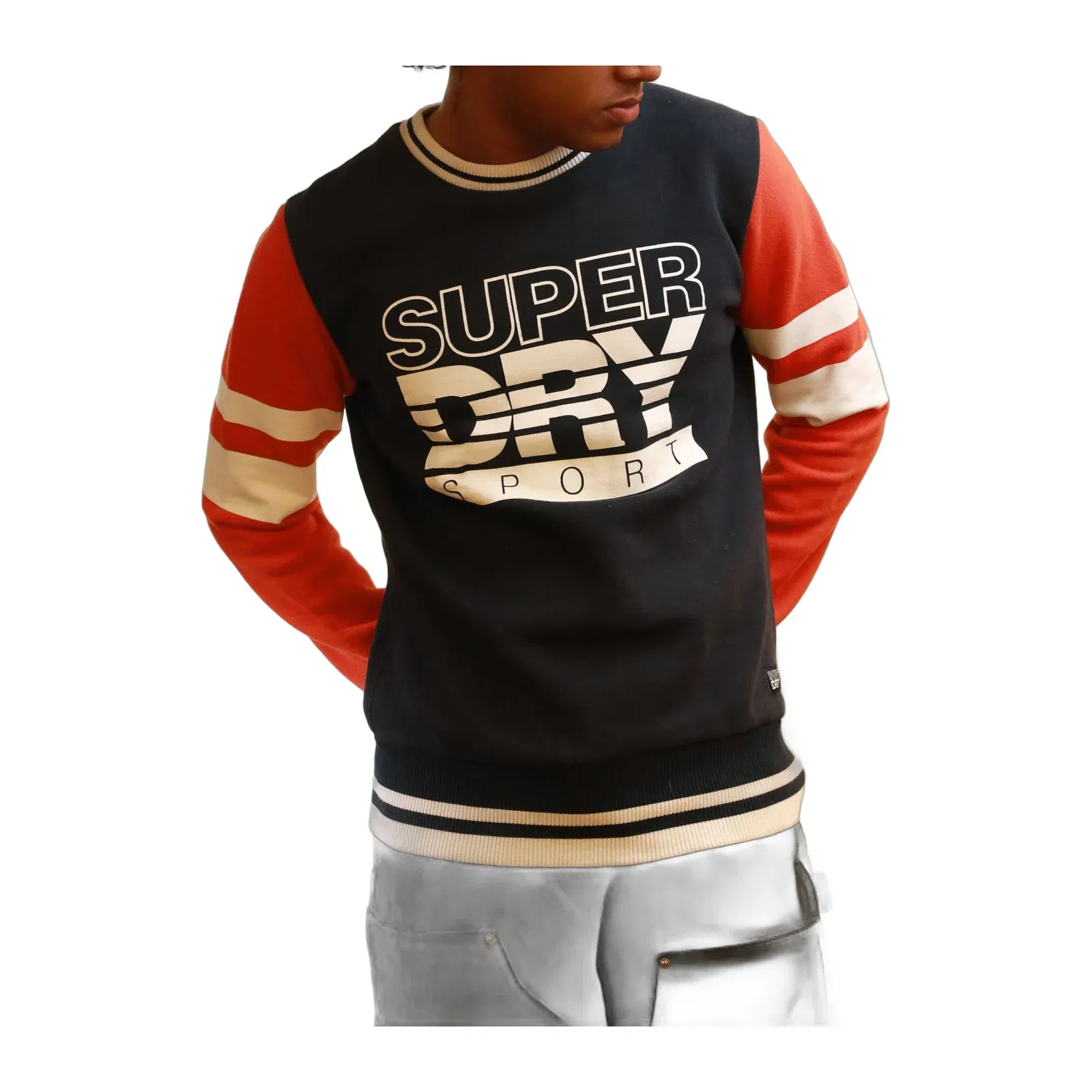 Superdry Sport Colour Block Crew Jumper (M)