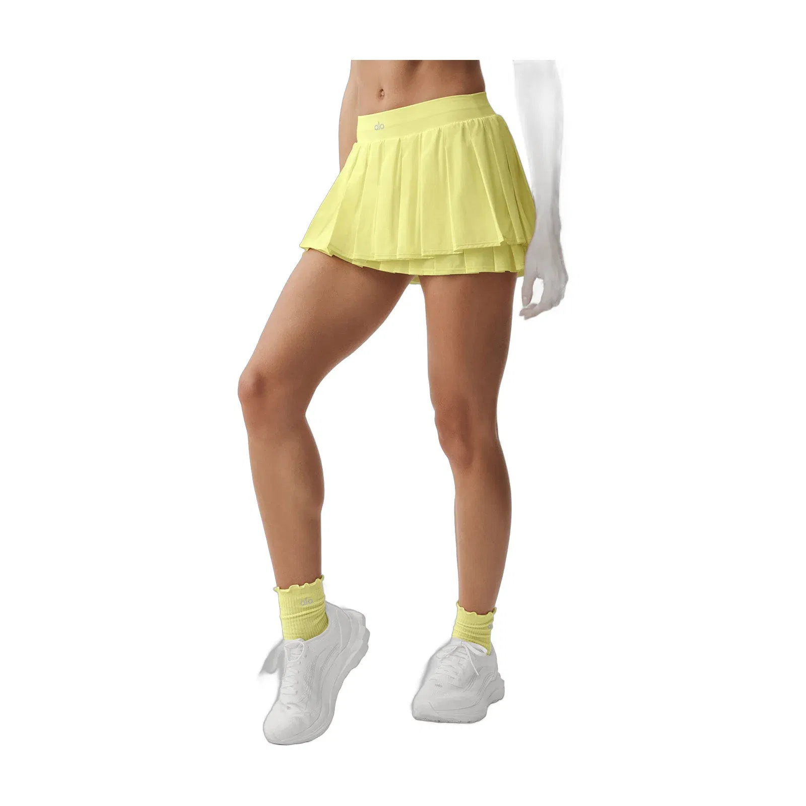 Alo Yoga Double Or Nothing Tennis Skirt - Sunshine