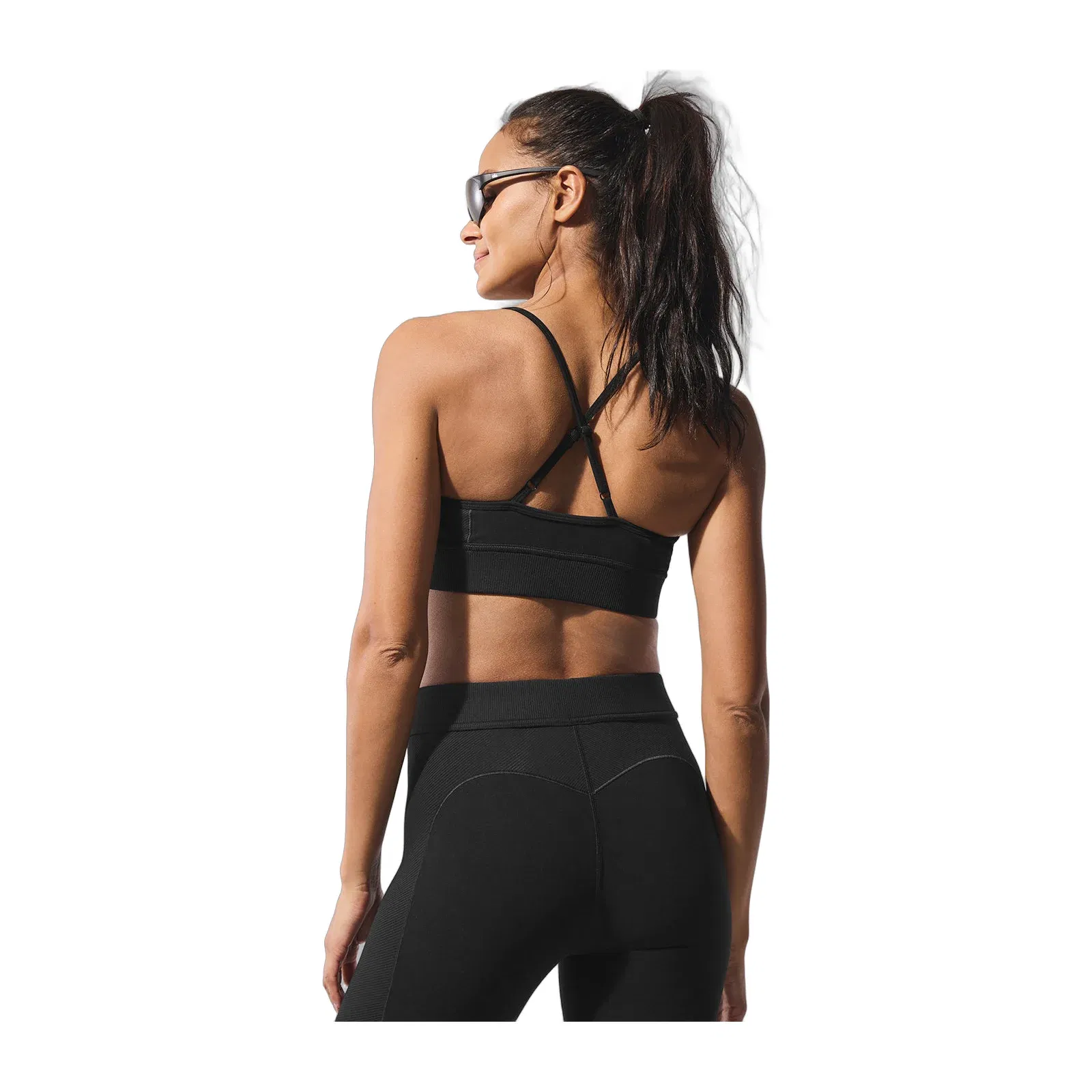 Alo Yoga Alosoft Relay Bra - Black/White