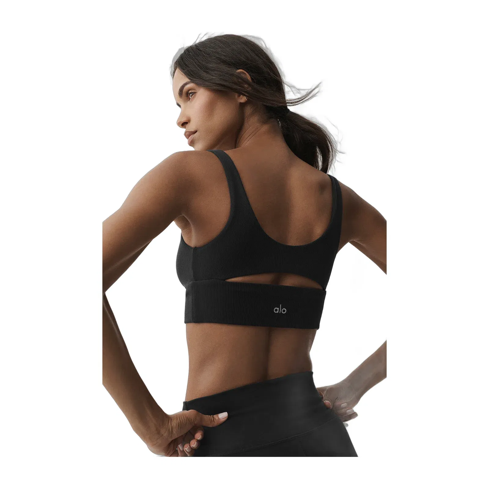Alo Yoga Slit Bra - Black