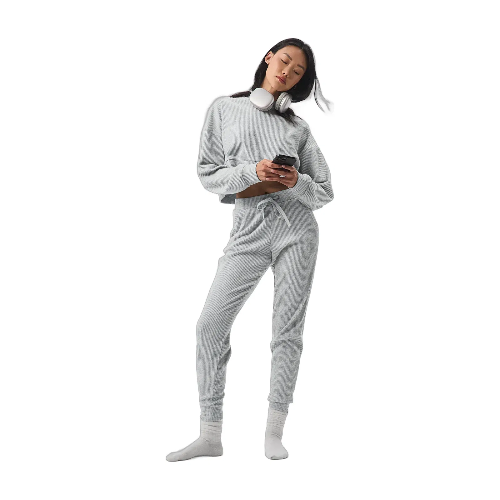 Alo Yoga Muse Sweatpant - Athletic Heather Grey