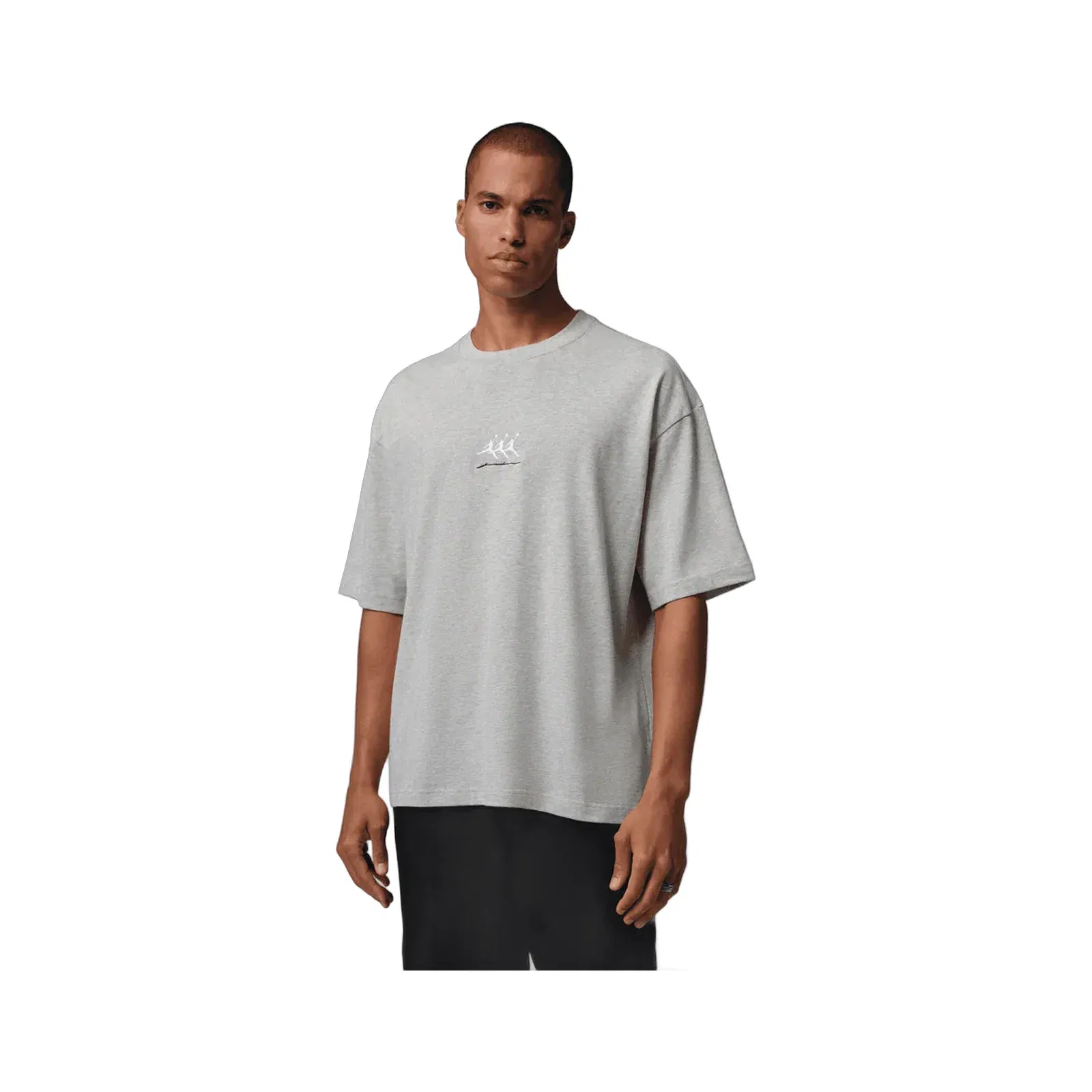 JORDAN | FLIGHT OVERSIZED GRAPHIC T-SHIRT { GREY HEATHER