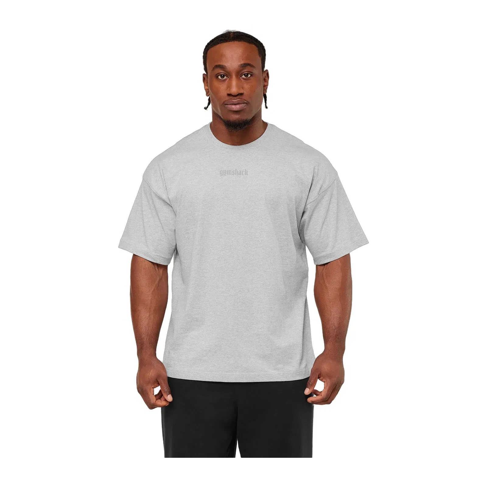 Gymshark Olde English T-Shirt Bros Soft Grey Marl