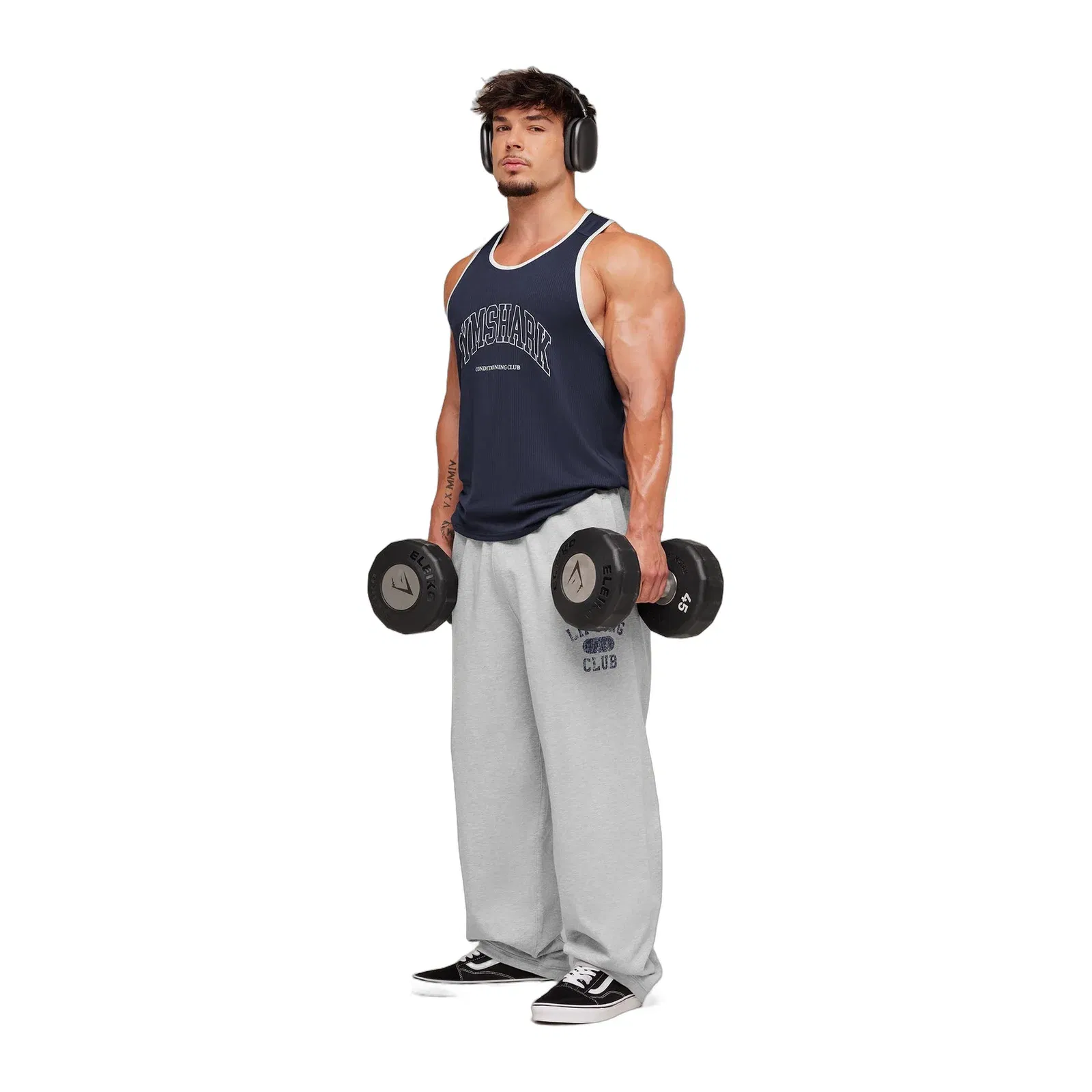 Gymshark Collegiate Tech Tank Heavy Blue