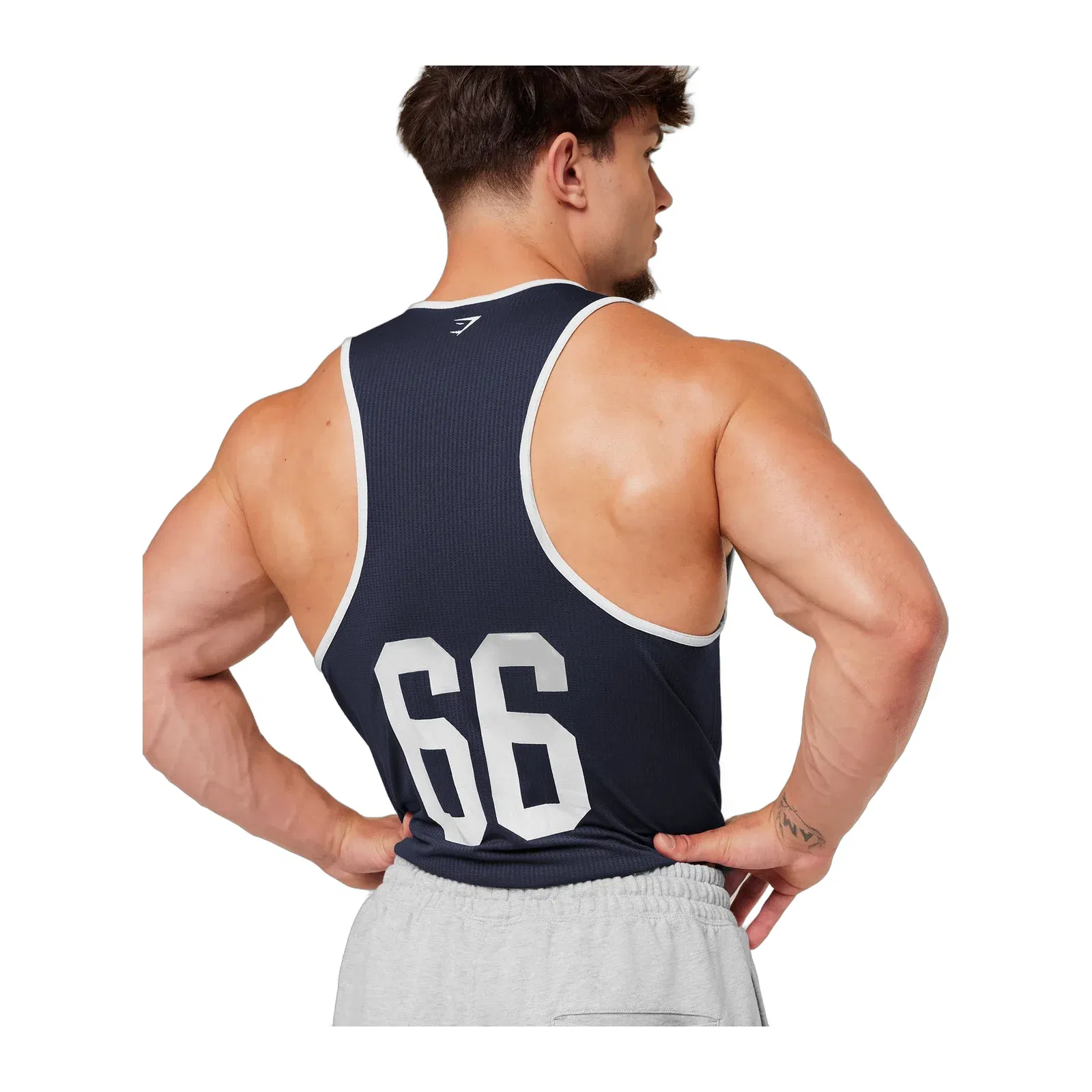 Gymshark Collegiate Tech Tank Heavy Blue