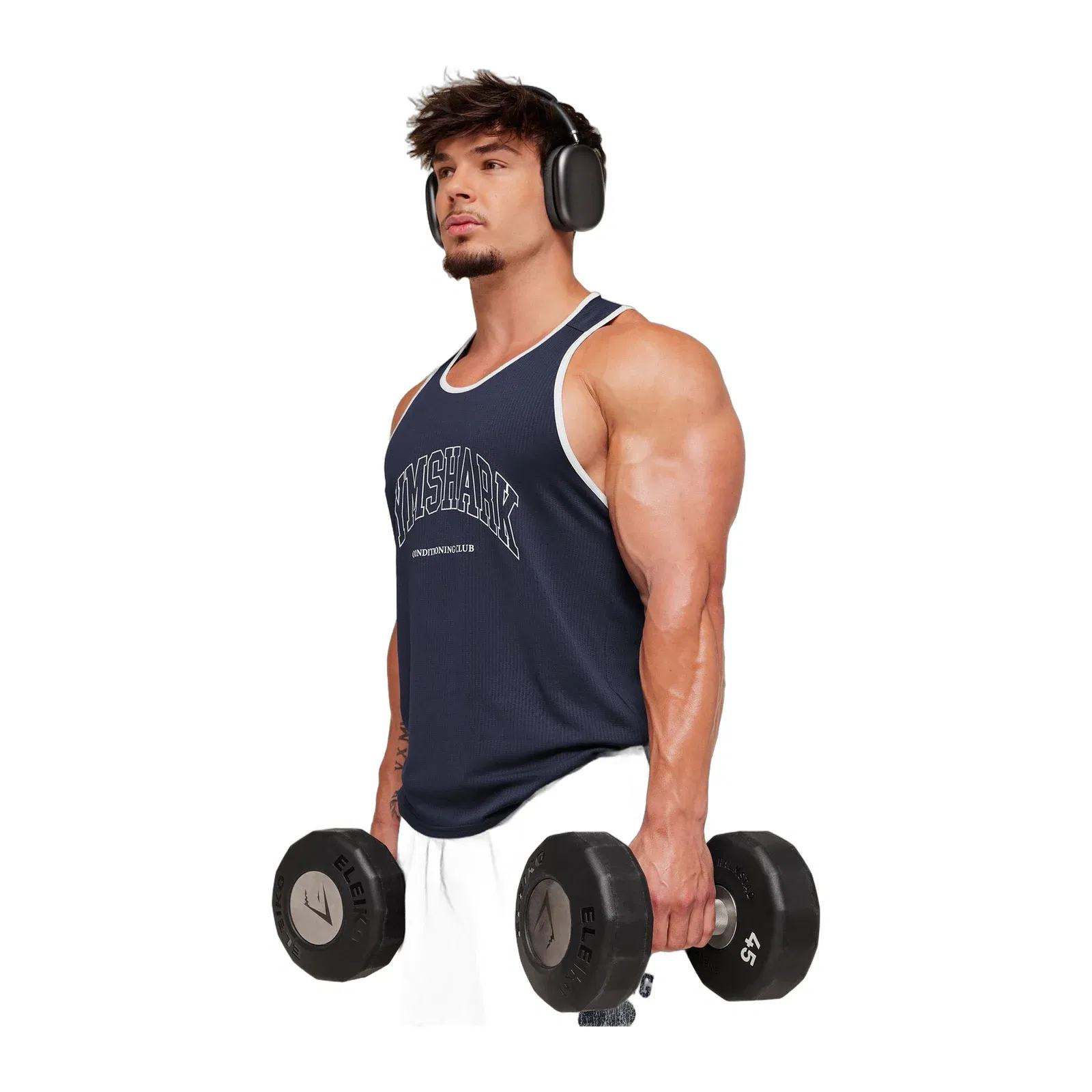 Gymshark Collegiate Tech Tank Heavy Blue