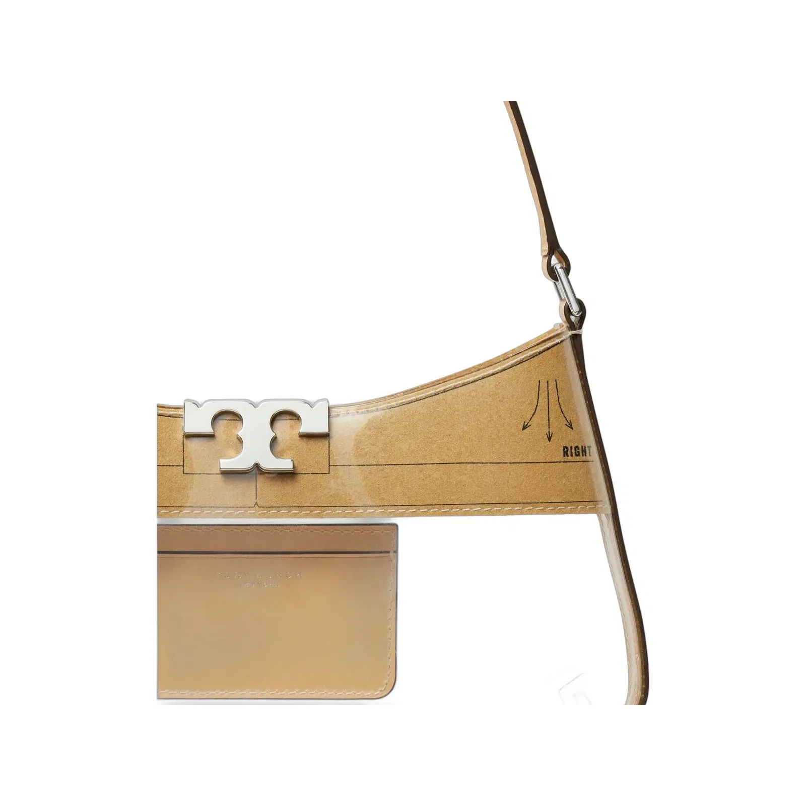 Eleanor Clear Slim Shoulder Bag