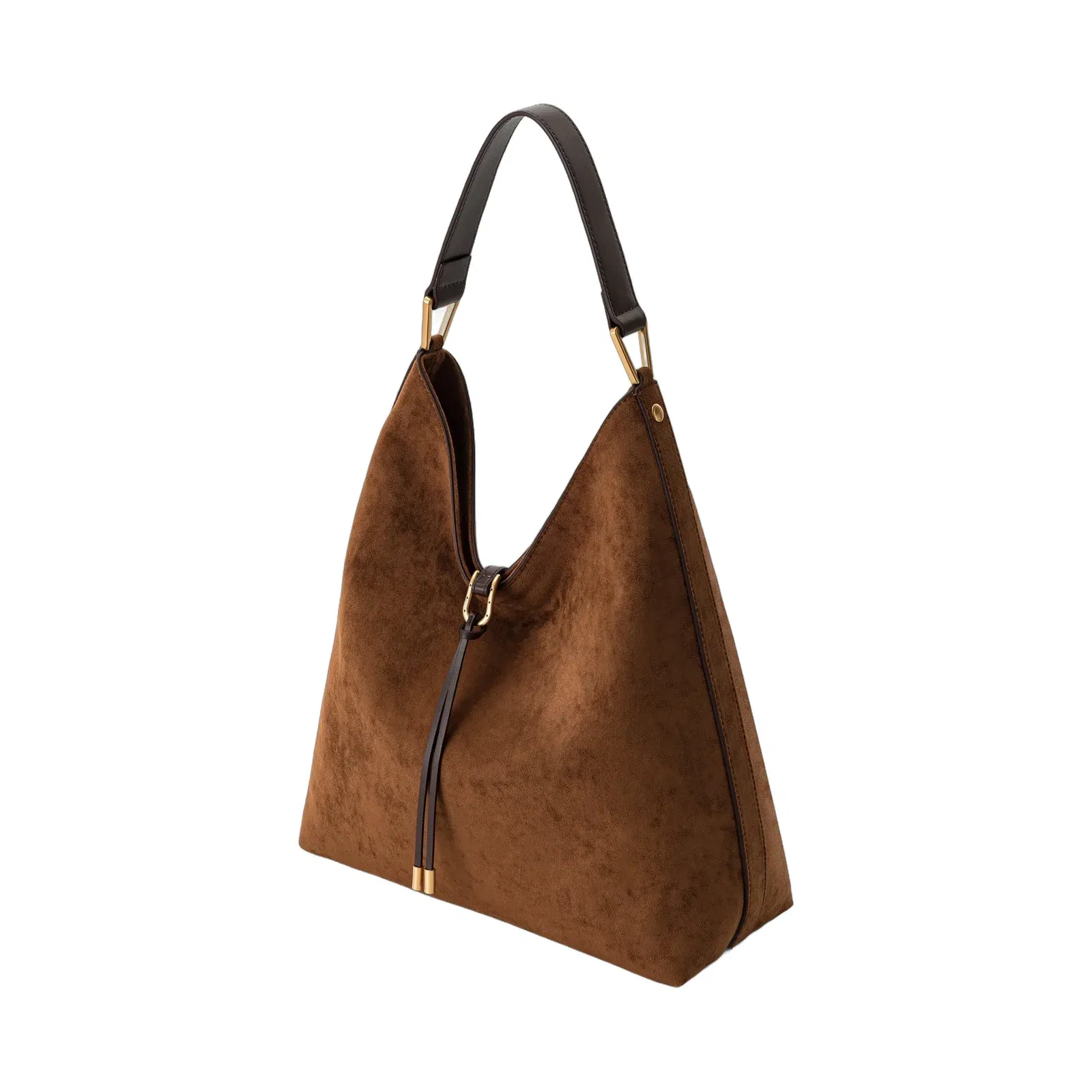 Jw Pei Aria Faux Suede Shoulder Bag Black