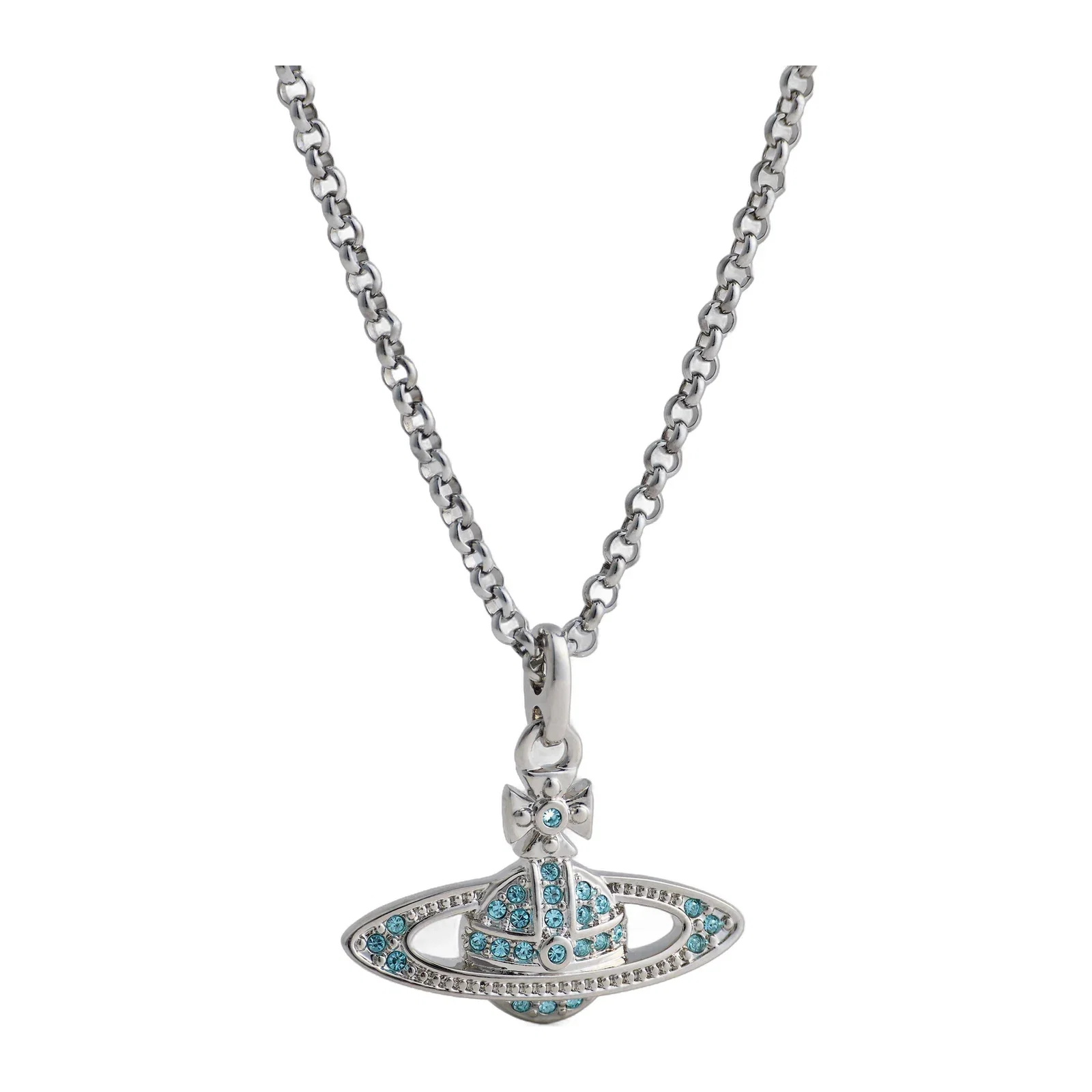 Saturn Orb Pendant Necklace