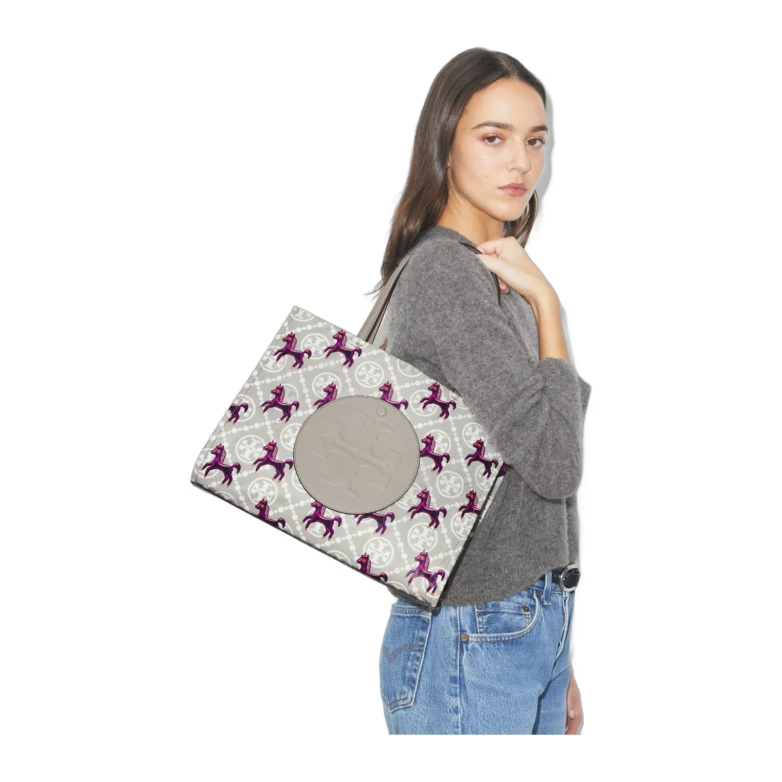 Ella Horse Nylon Small Tote