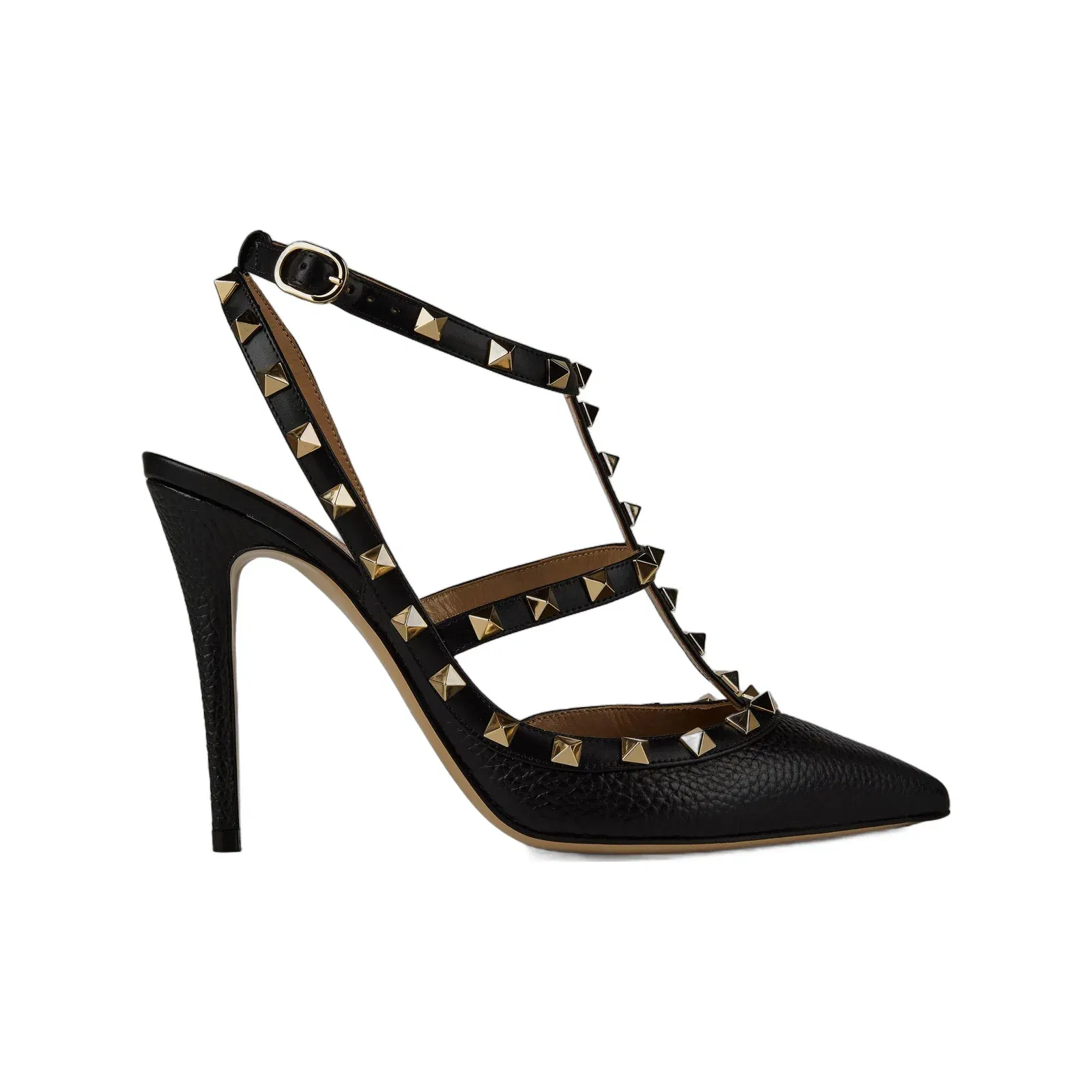 Rockstud Ankle Strap Pumps
